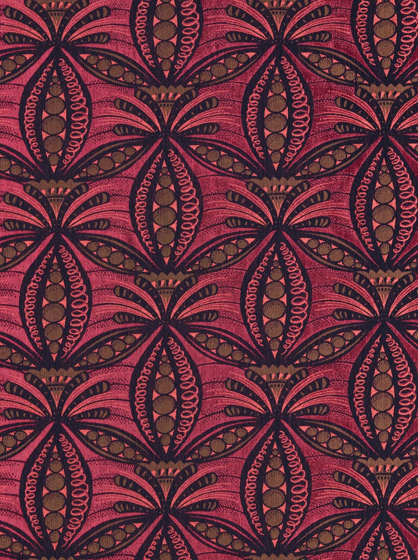 Rich burgundy fabric pattern dark radiance vlr6990.003