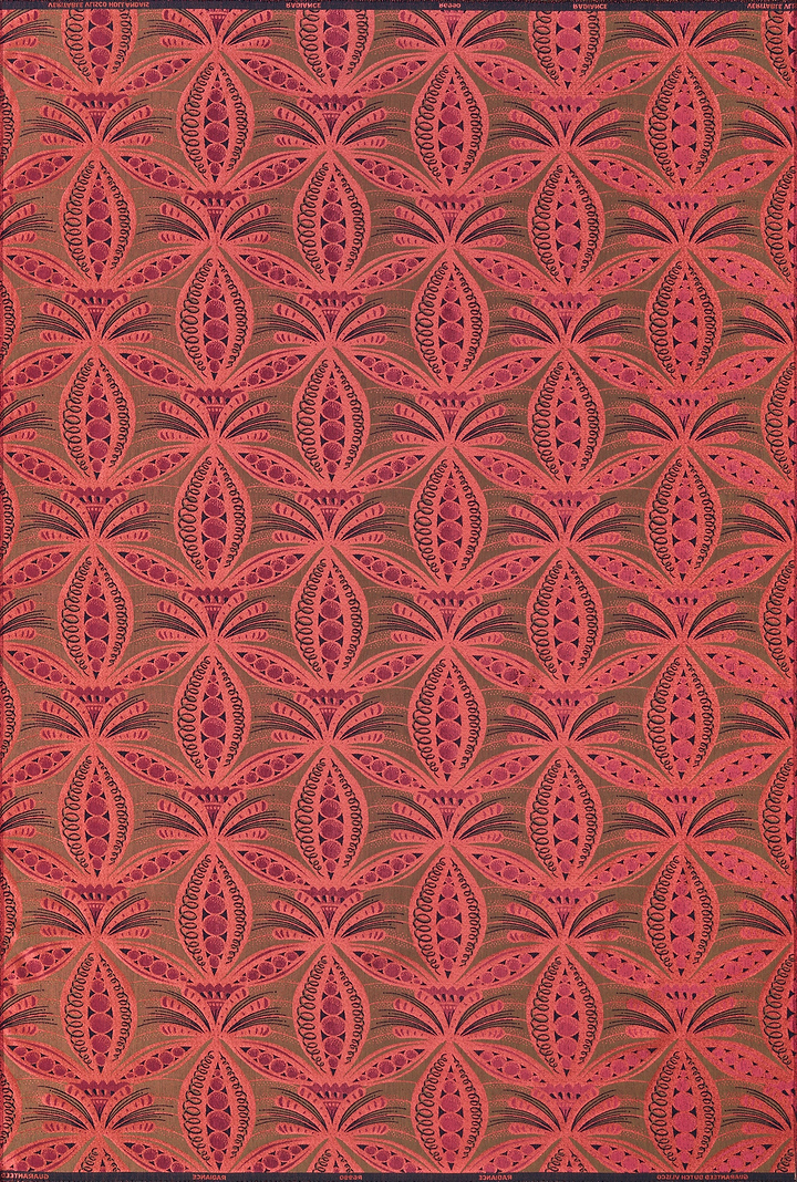 Red brown patterned fabric geometric radiance vlr6990.003