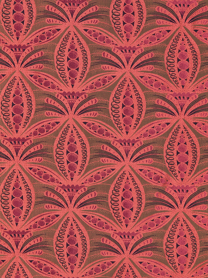Fabric features pattern stylized symmetrical radiance vlr6990.003