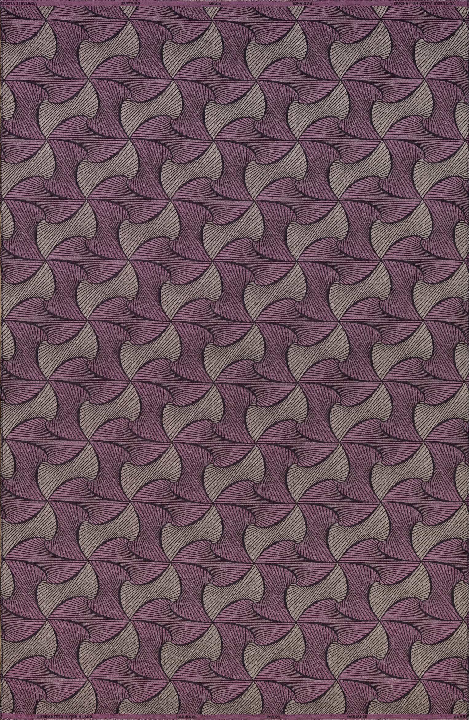 Purple gray geometric-patterned fabric fan-like radiance vlr9969.001