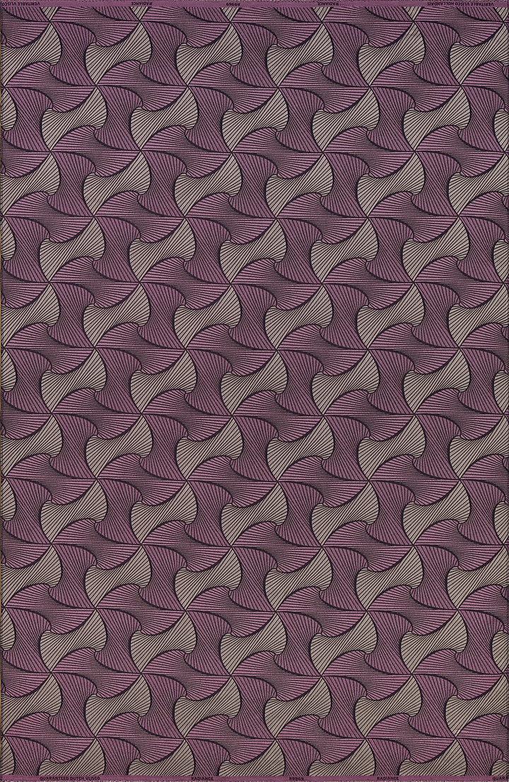 Purple gray geometric-patterned fabric fan-like radiance vlr9969.001