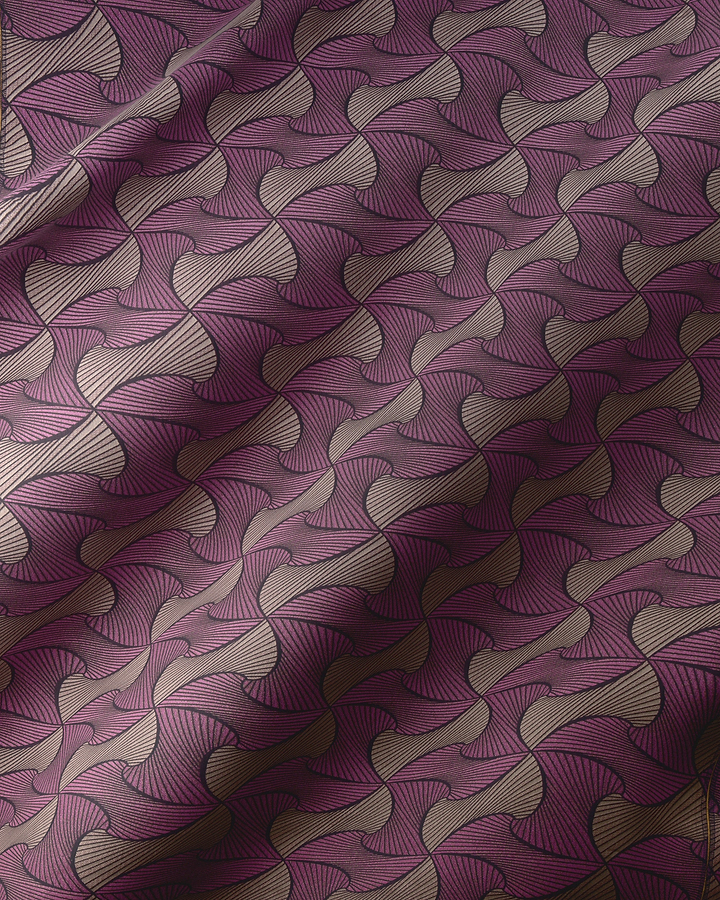 Purple beige patterned fabric geometric radiance vlr9969.001