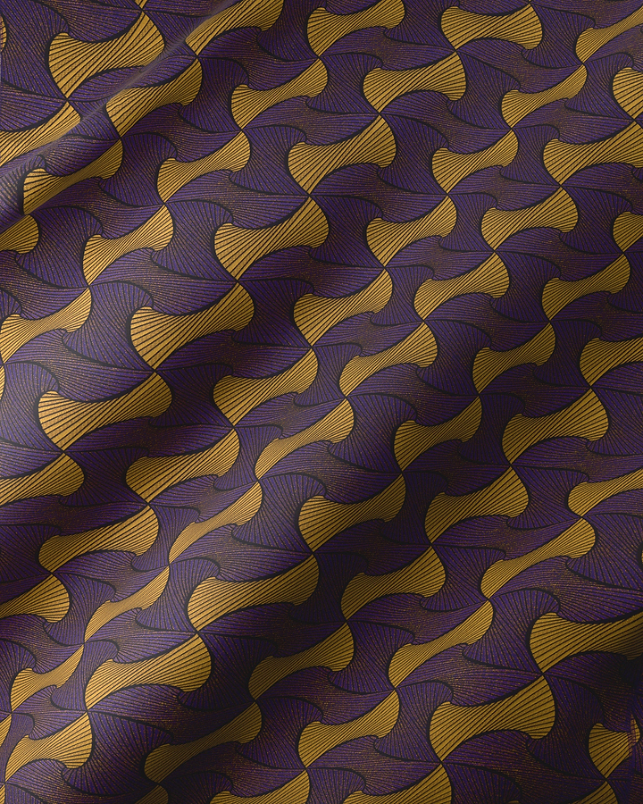 Purple gold patterned silk scarf radiance vlr9969.002