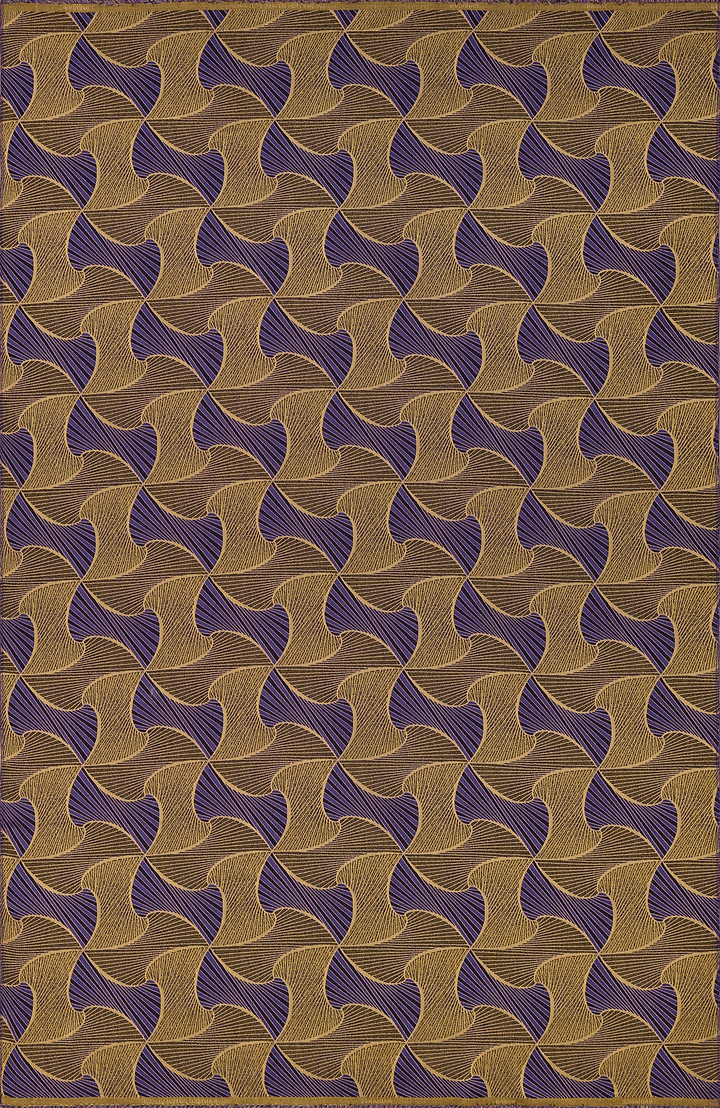 Geometric pattern wave-like shapes deep radiance vlr9969.002