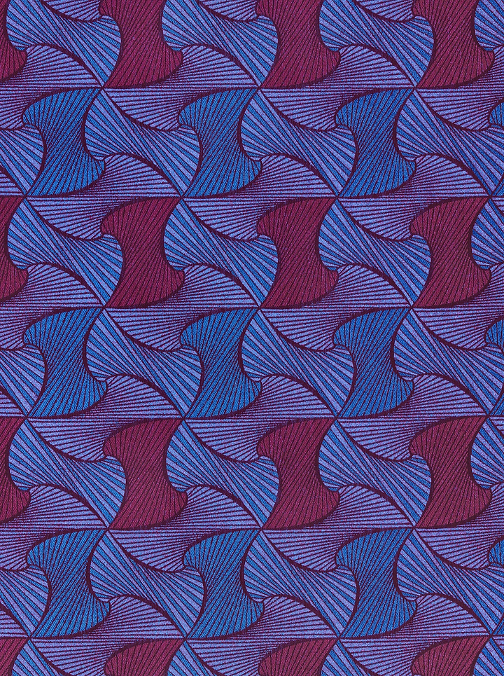 Vibrant blue maroon geometric patterned radiance vlr9969.003