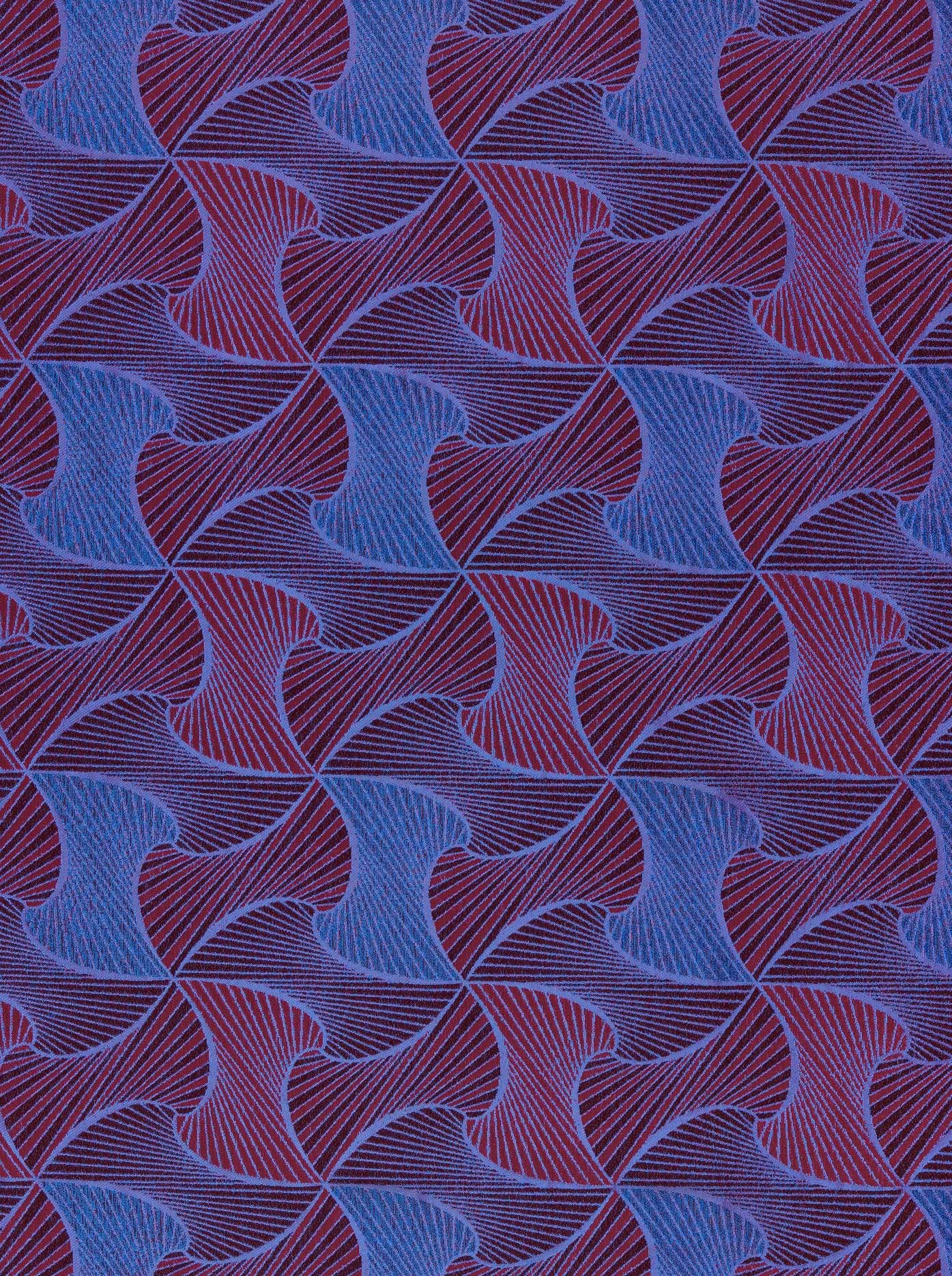 Geometric pattern fan-shaped motifs deep radiance vlr9969.003