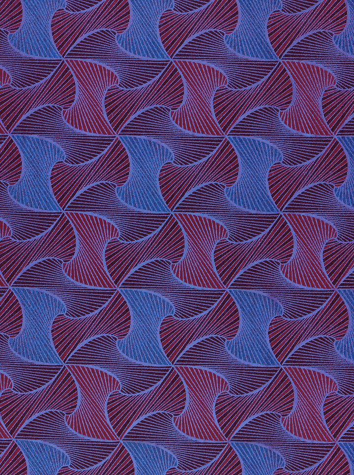 Geometric pattern fan-shaped motifs deep radiance vlr9969.003