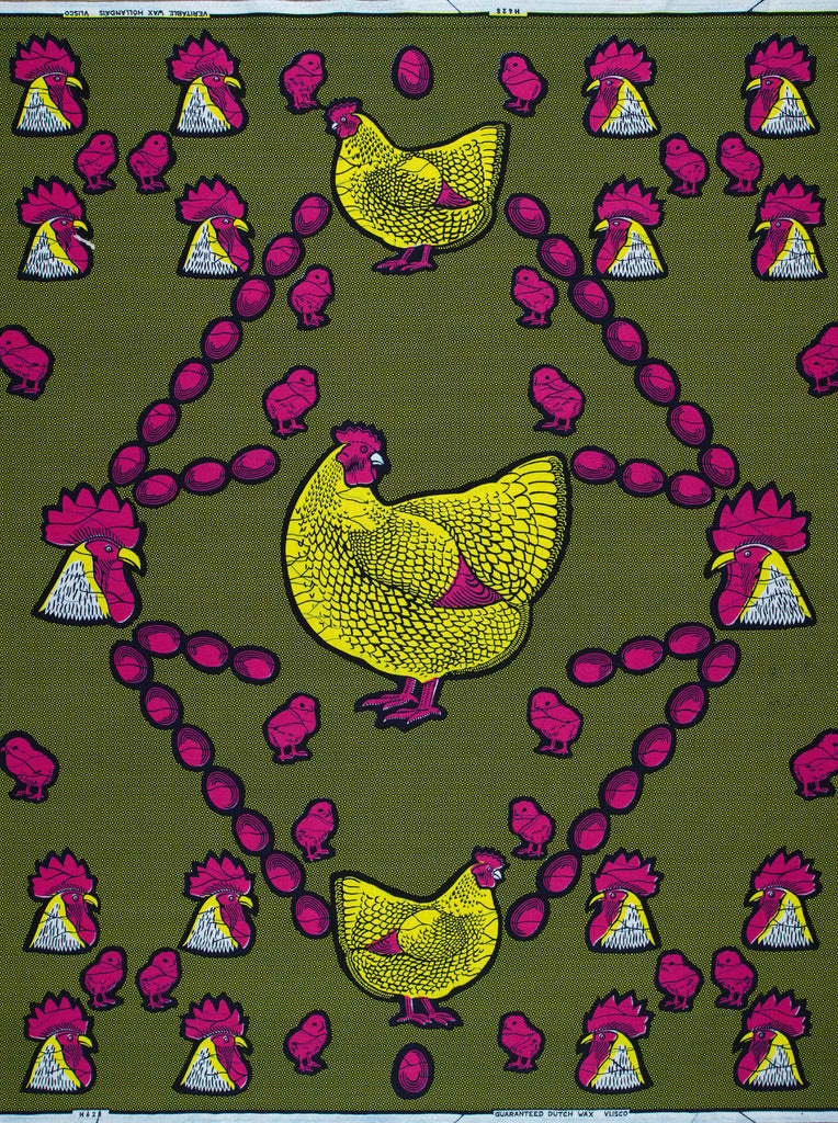 Vibrant yellow chickens pink comb wax hollandais vl0h628.144