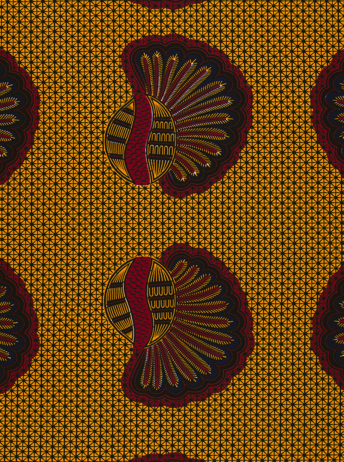 Wax Hollandais | VL00012.205 | Bunch of Bananas, Helmet, Kimba, Shell