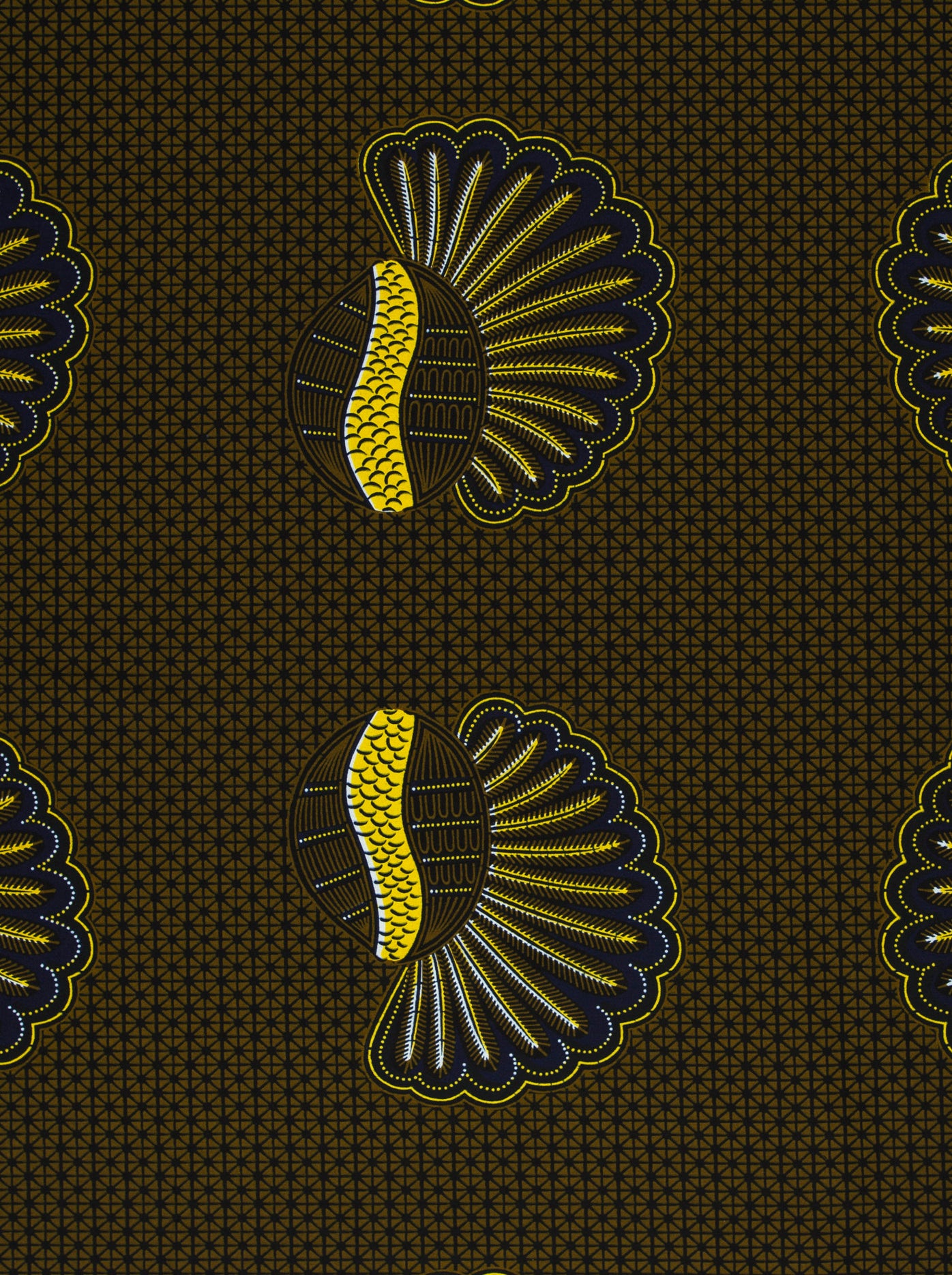 Wax Hollandais | VL00012.227 | Bunch of Bananas, Helmet, Kimba, Shell