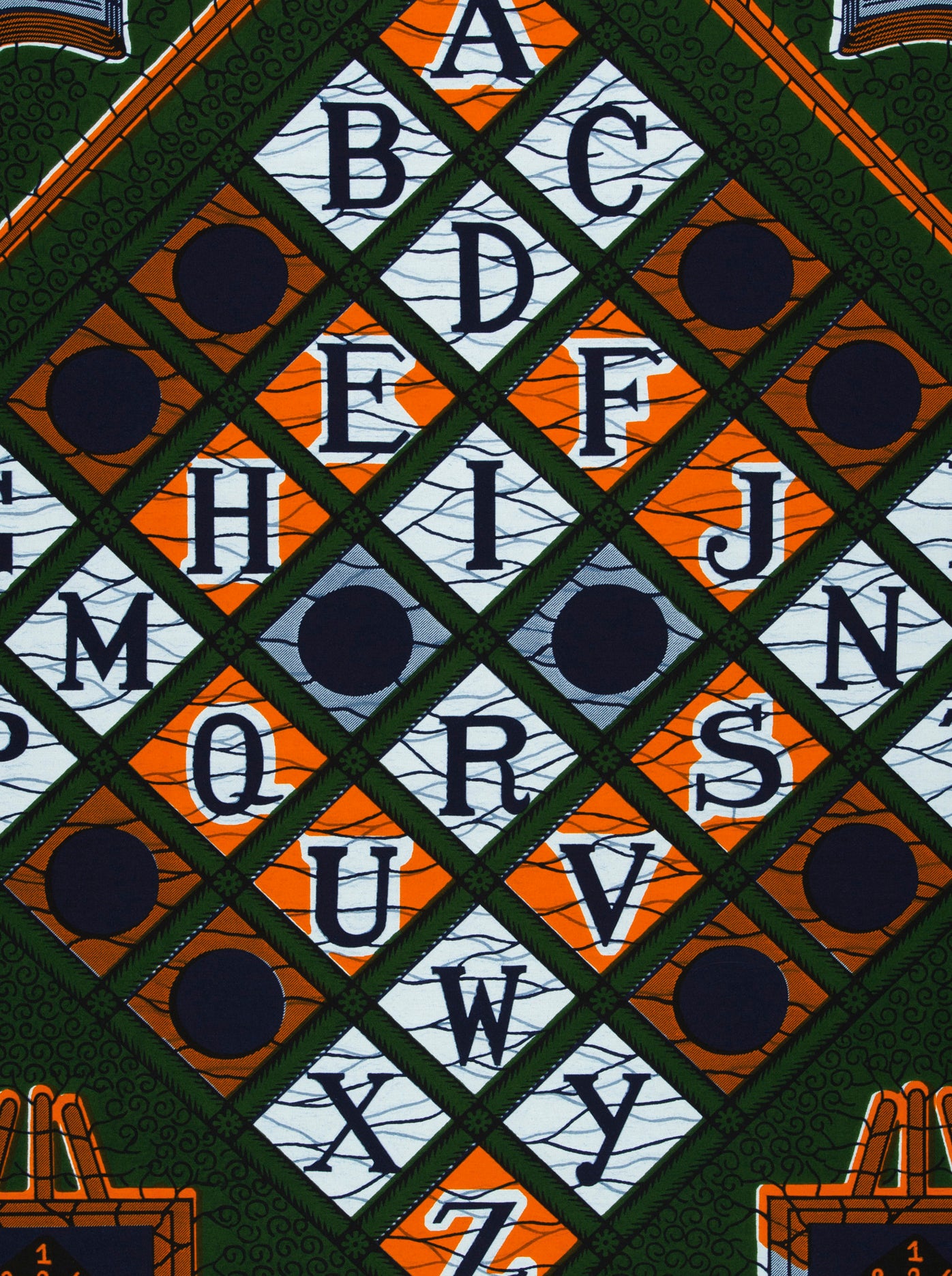 Fabric features bold geometric pattern wax hollandais vl00017.298