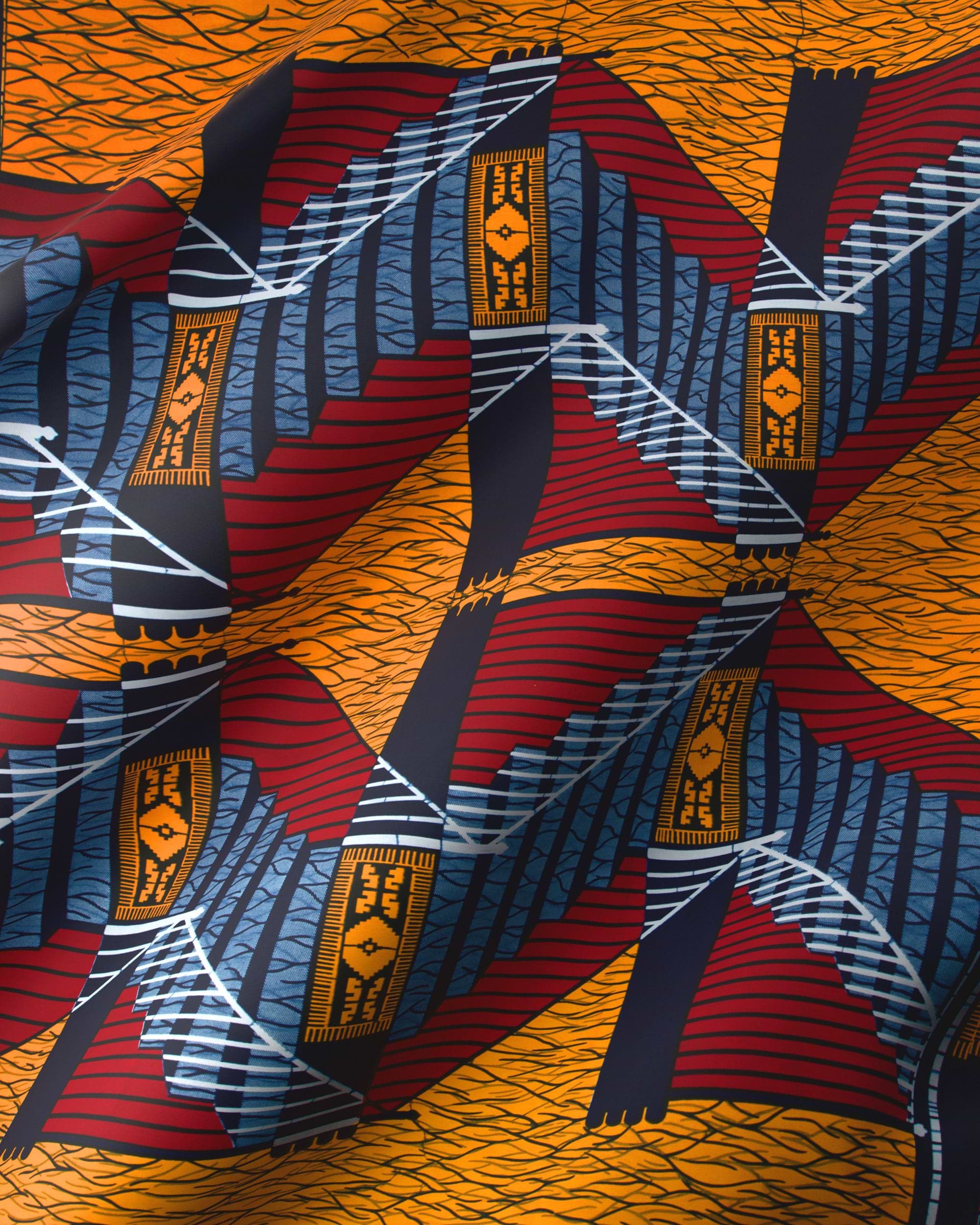 Vibrant african print fabric bold wax hollandais vl00024.062
