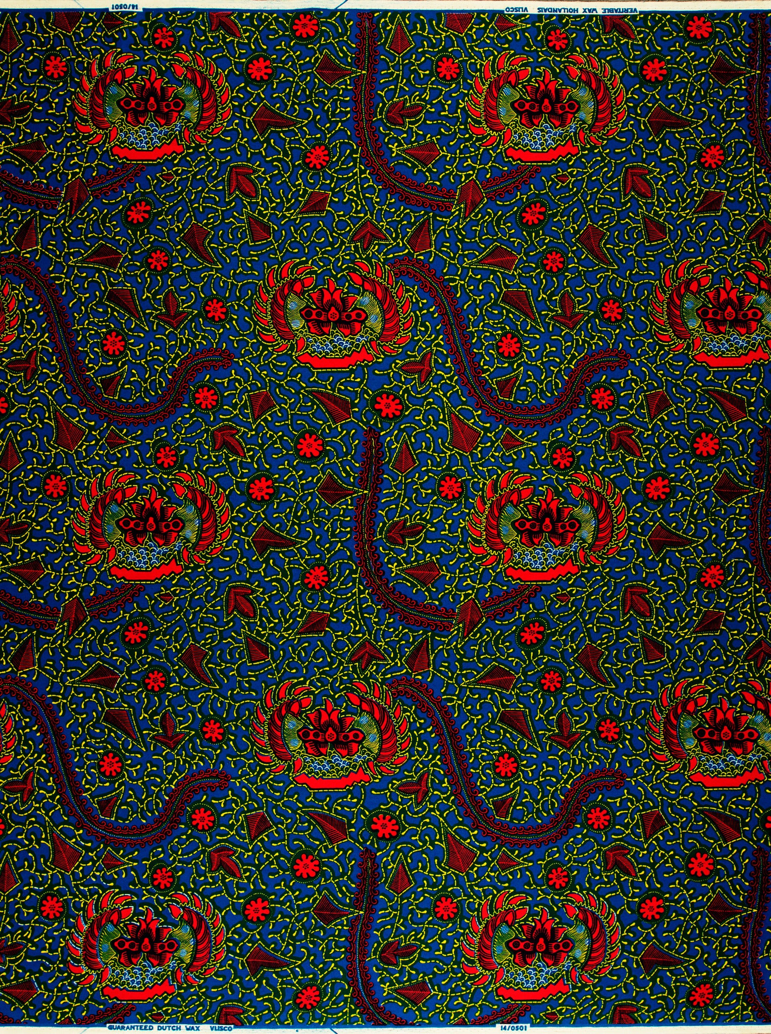 Vibrant african print fabric bold wax hollandais vl00501.107