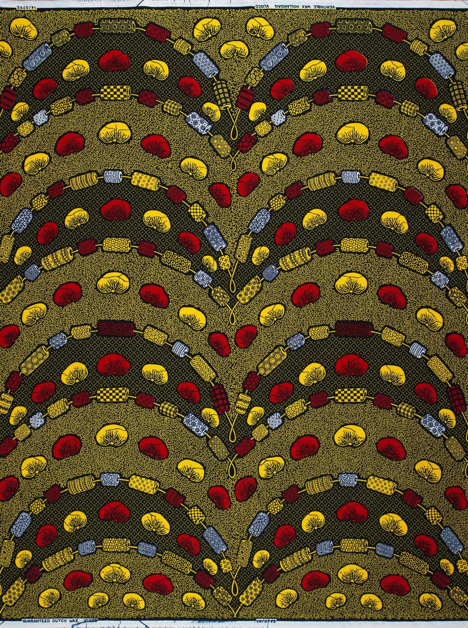 Vibrant african print fabric bold wax hollandais vl00792.209