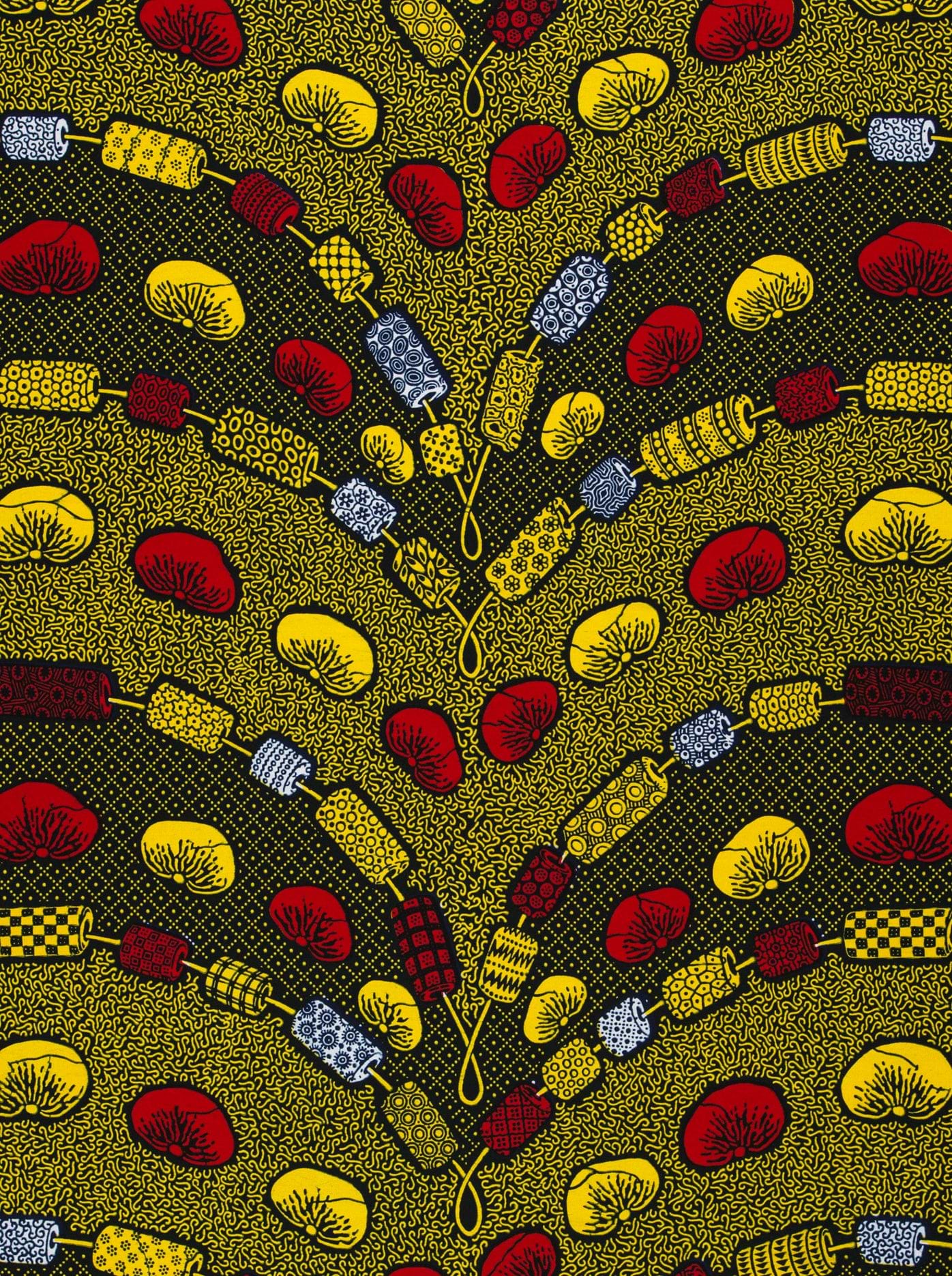 Vibrant african print fabric bold wax hollandais vl00792.209