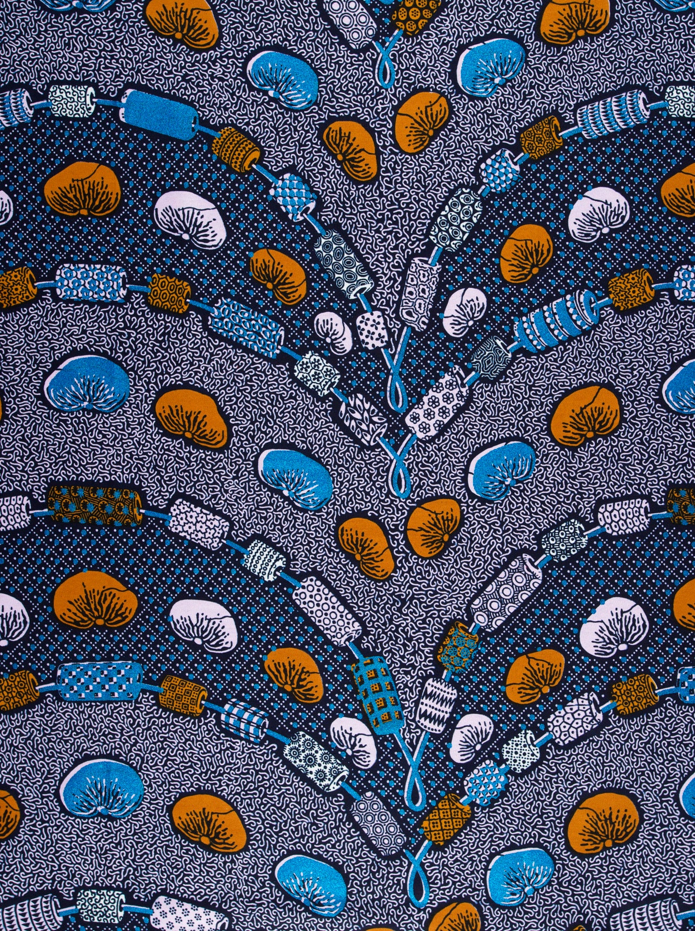 Wax Hollandais | VL00792.277 | Orné de Bleu Royal