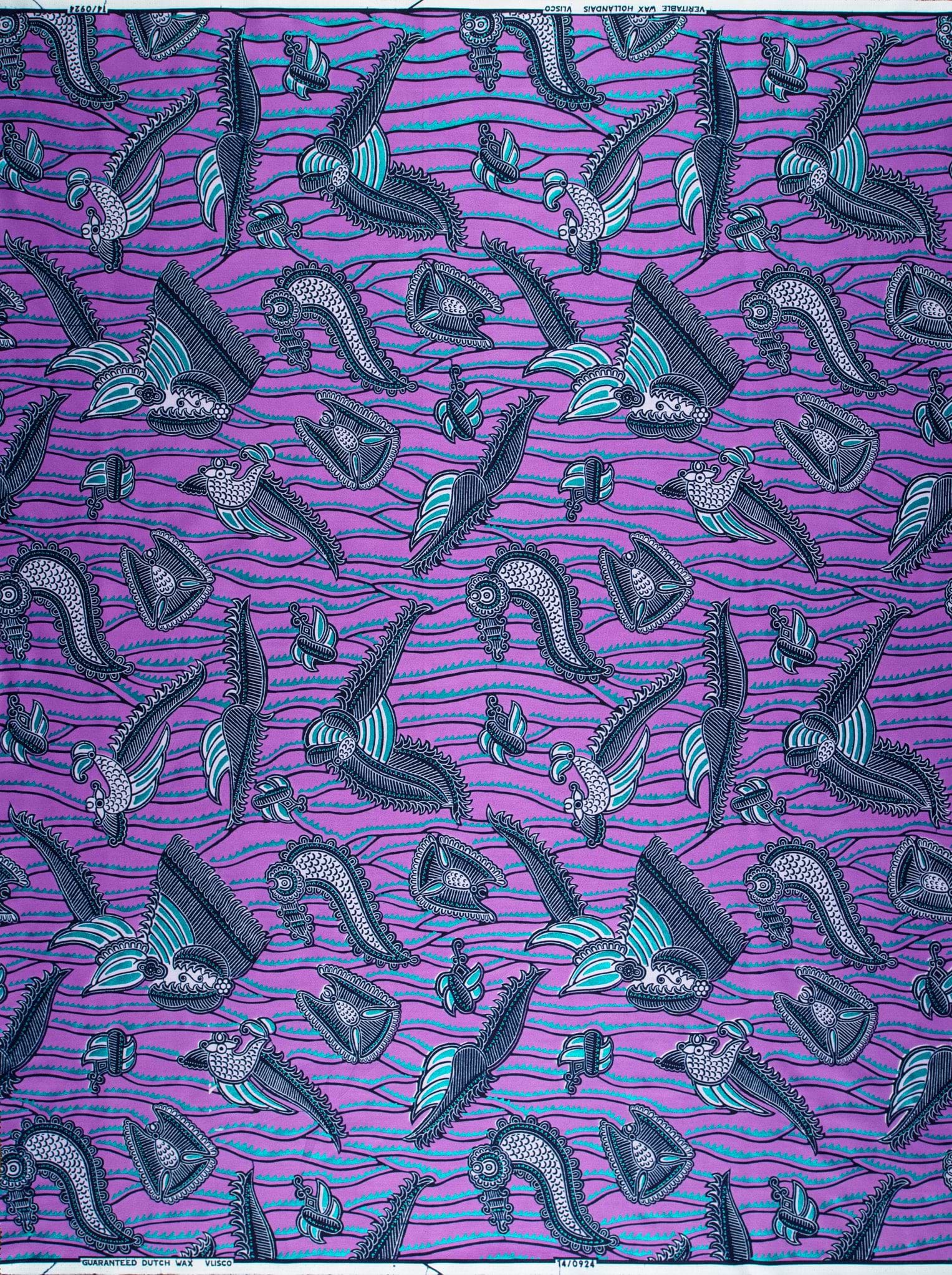 Wax Hollandais | VL00924.246 | Blue Embellished