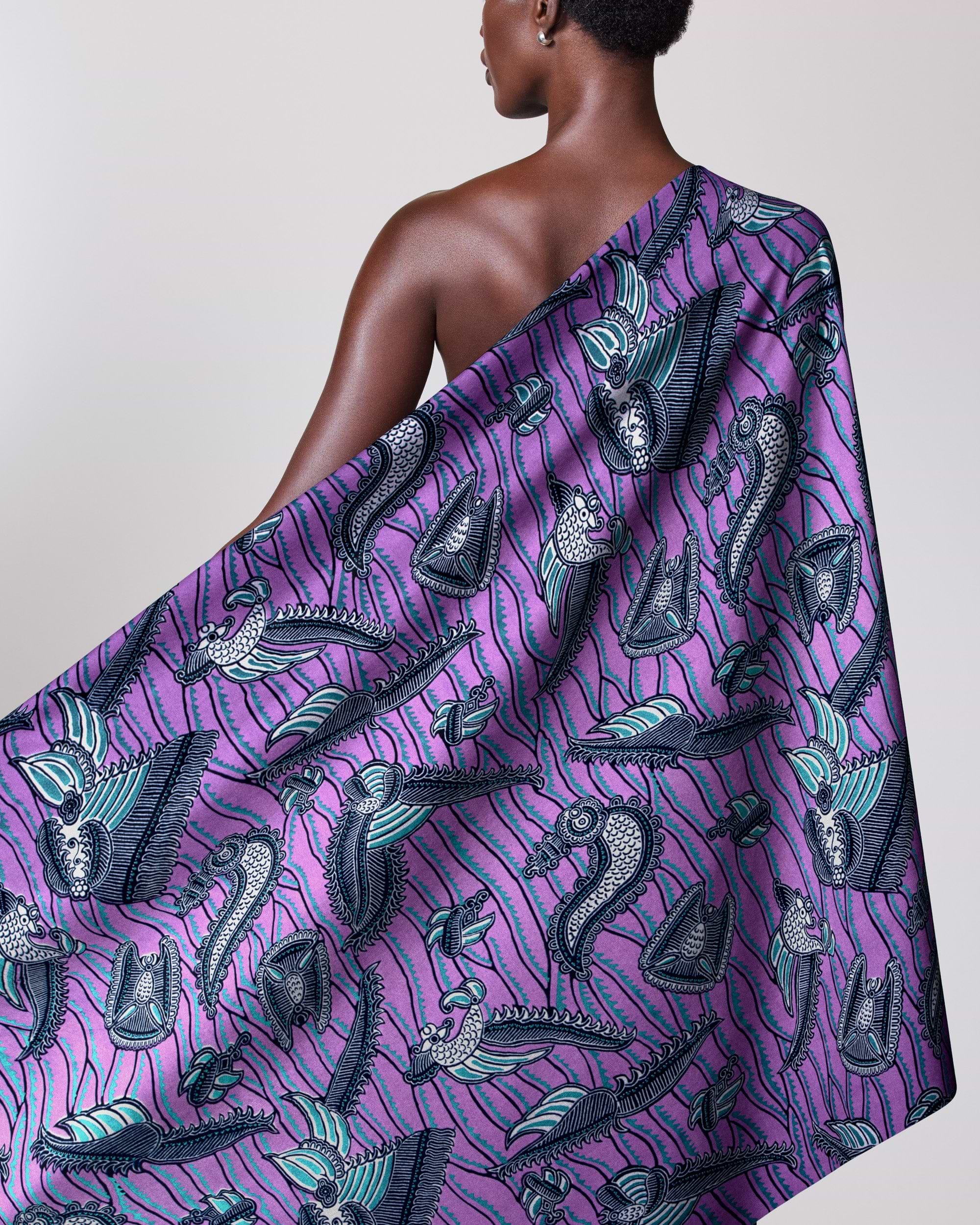 Wax Hollandais | VL00924.246 | Blue Embellished
