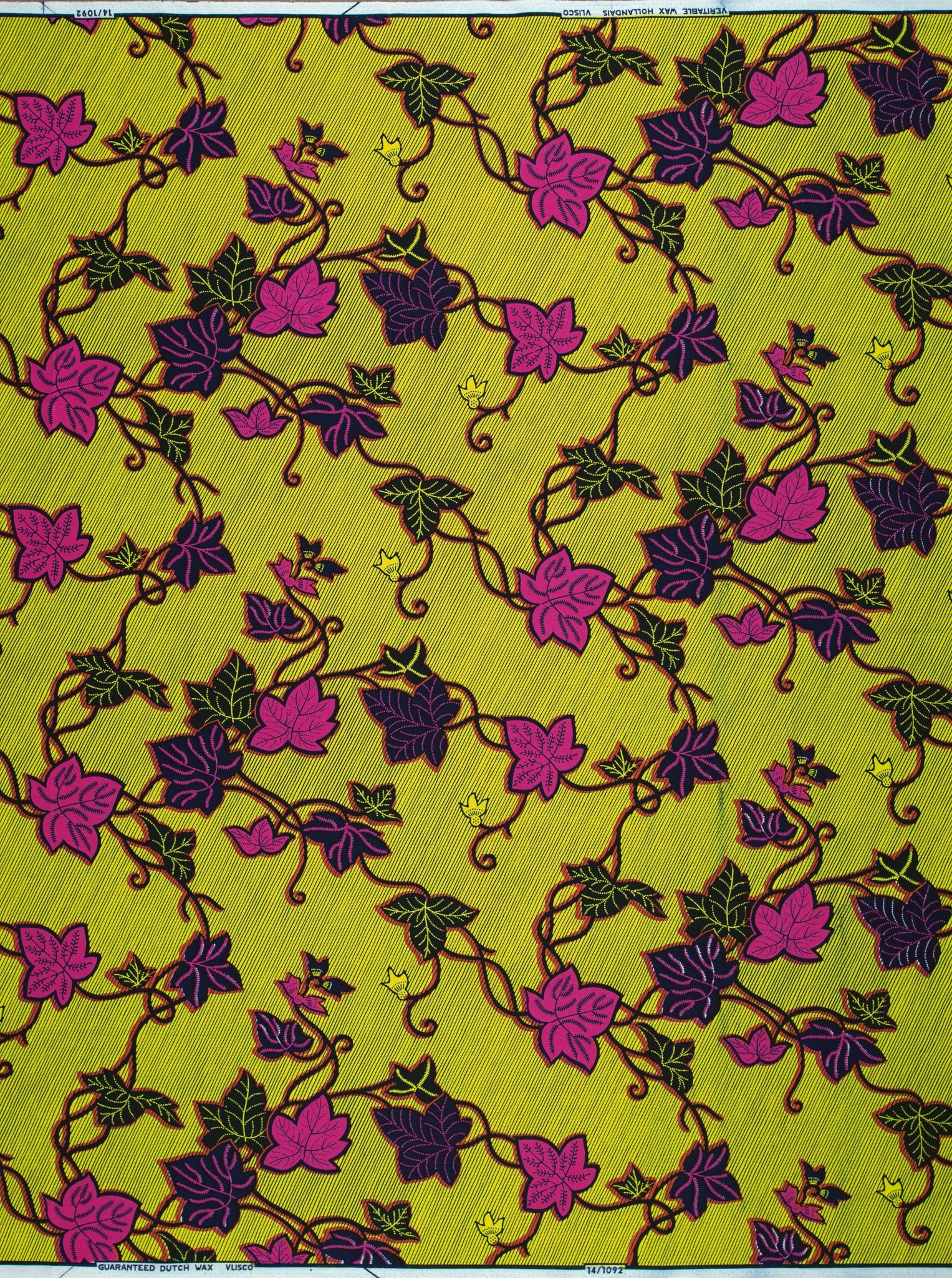 Floral patterned fabric wax hollandais vl01092.199
