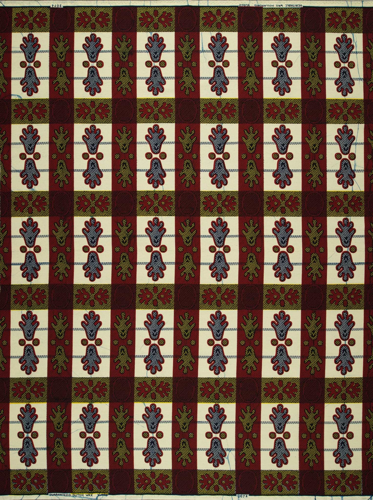 Patterned fabric motifs wax hollandais vl02074.095