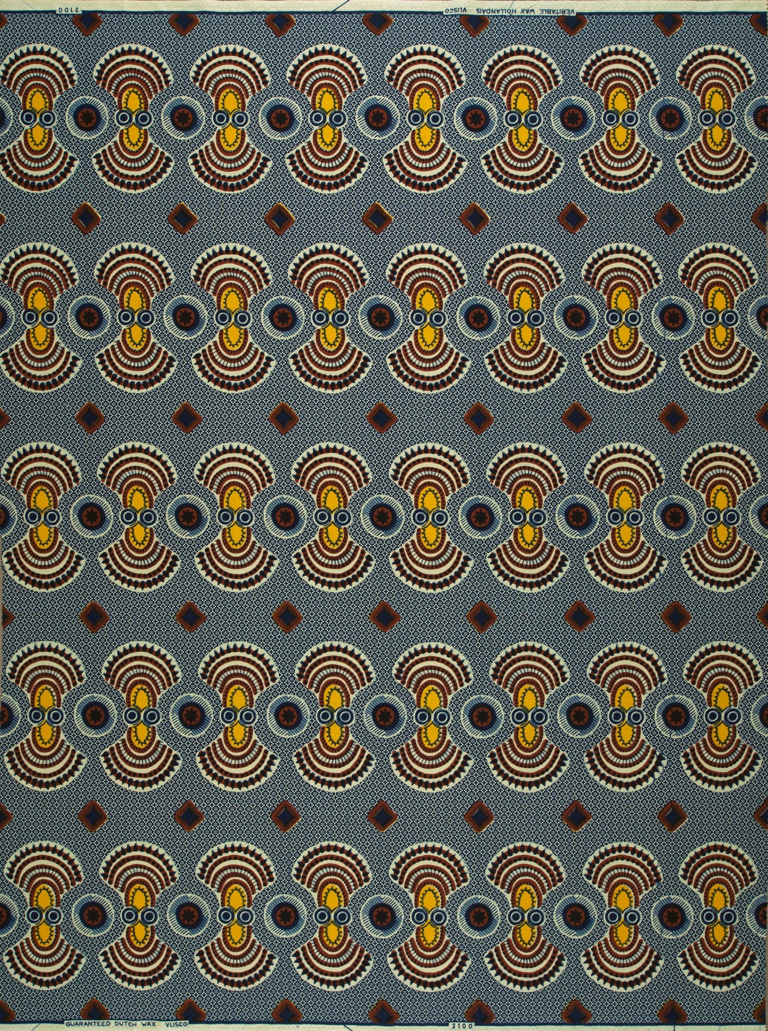 Geometric fabric pattern wax hollandais vl02100.115
