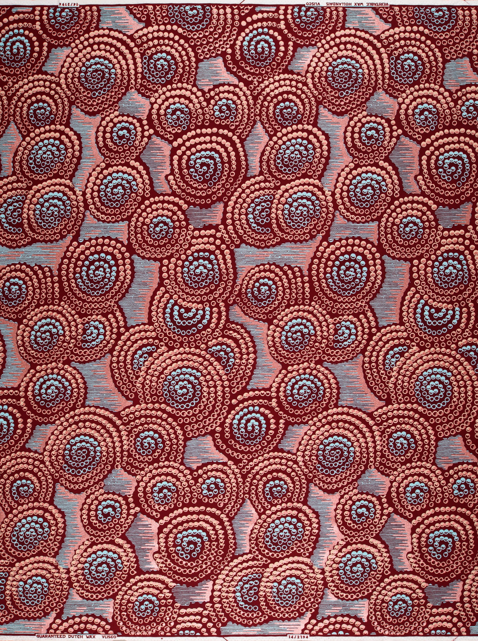 Wax Hollandais | VL02194.004 | Orné de Rose Clair