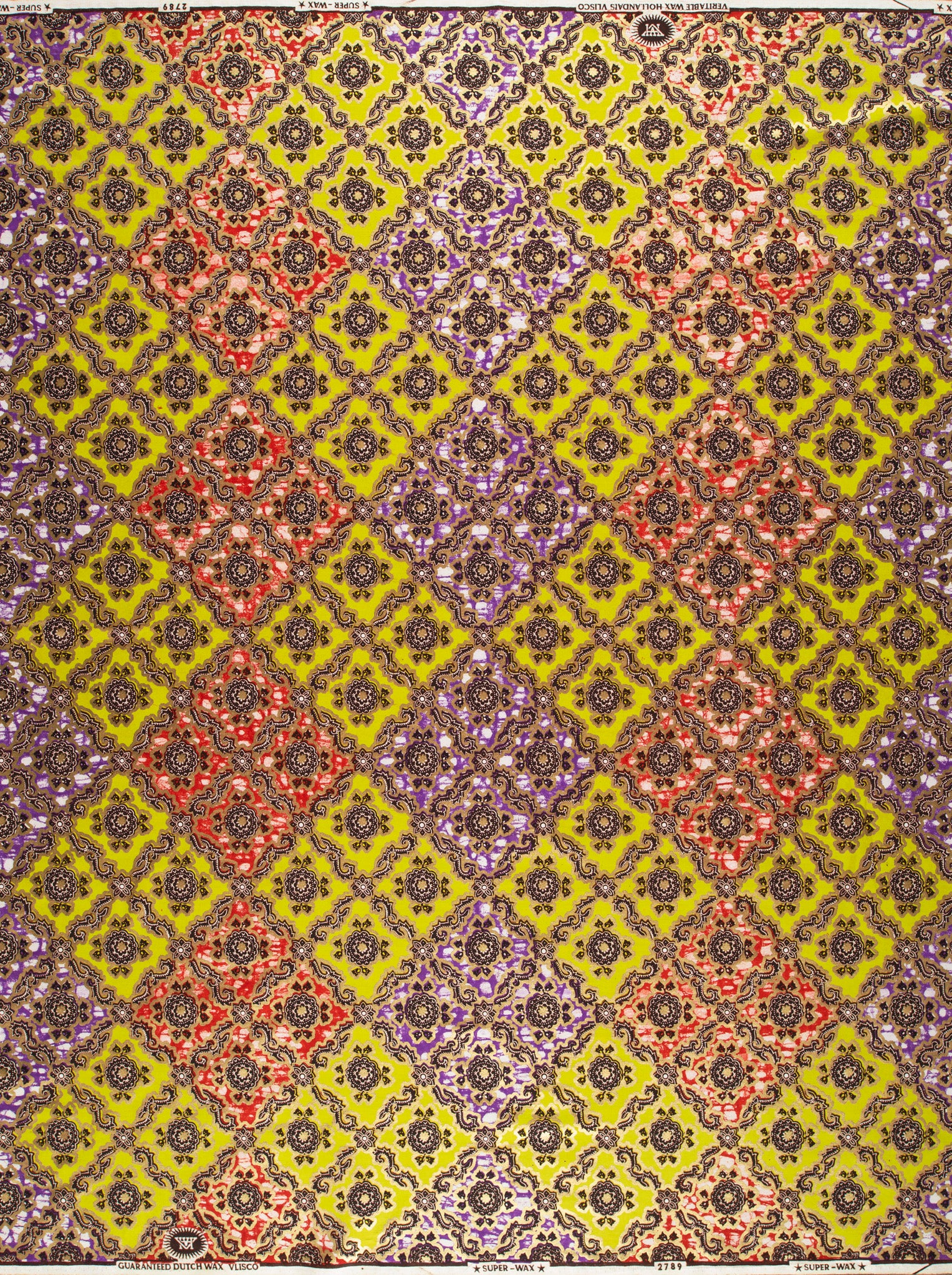Vibrant yellow fabric geometric pattern super-wax vl02789.249