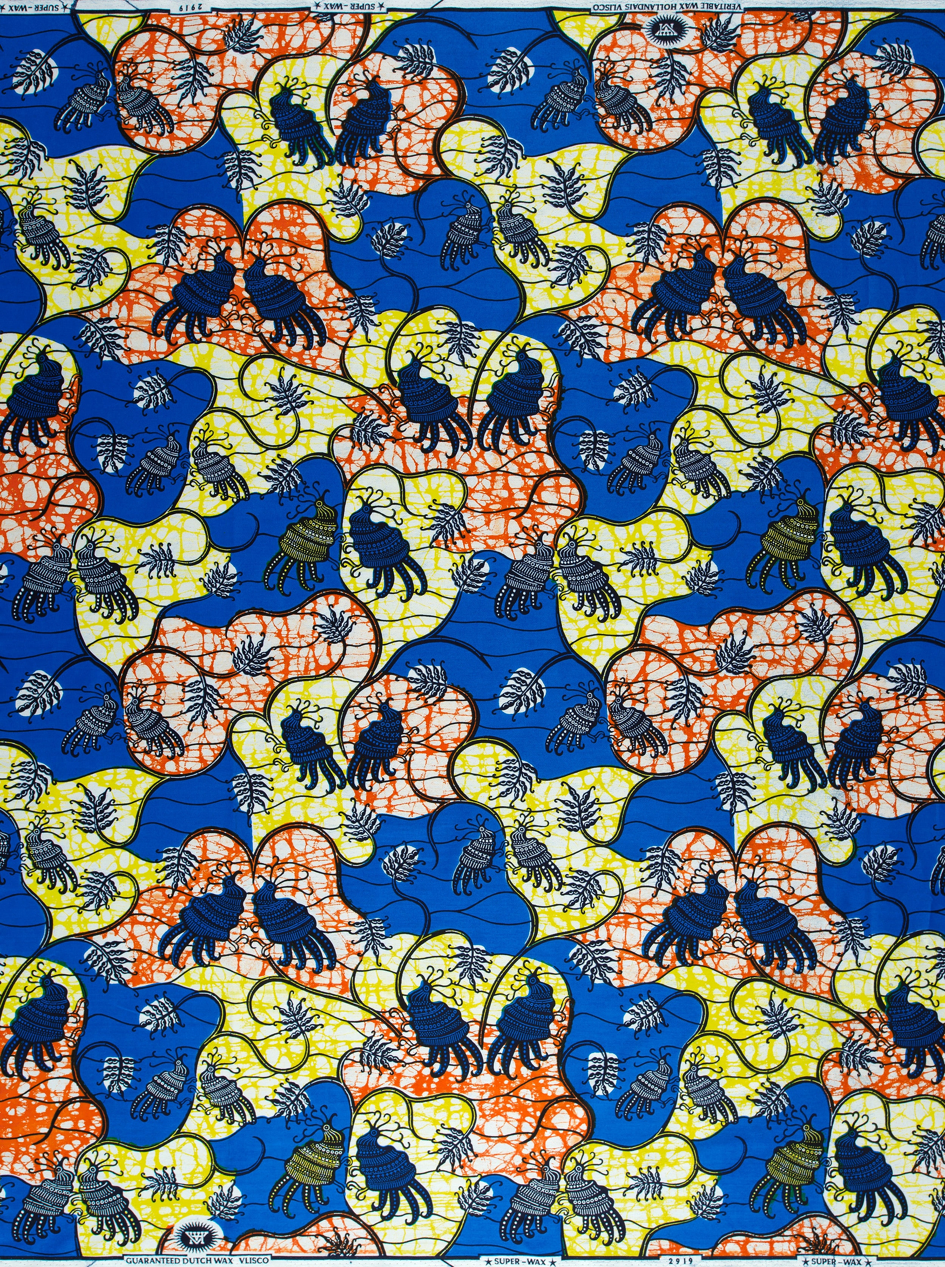 Colorful patterned fabric super-wax vl02919.091