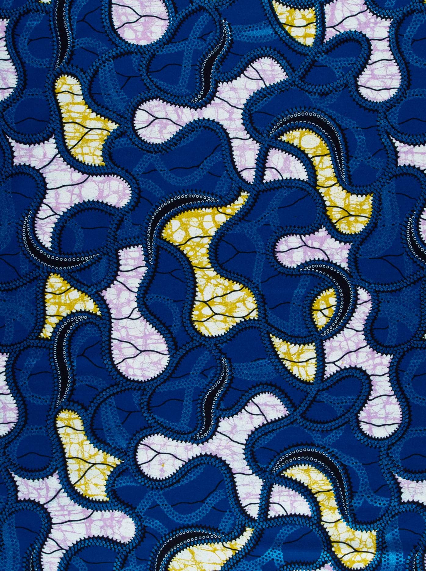 Vibrant blue yellow white abstract super-wax vl02922.255