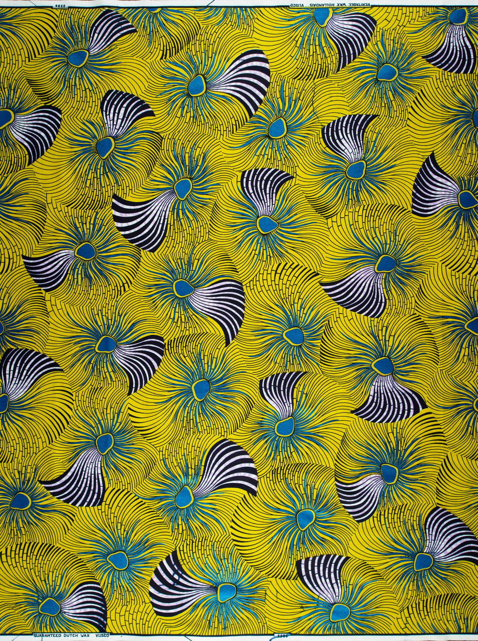 Wax Hollandais | VL03586.123 | Orné de Bleu Royal