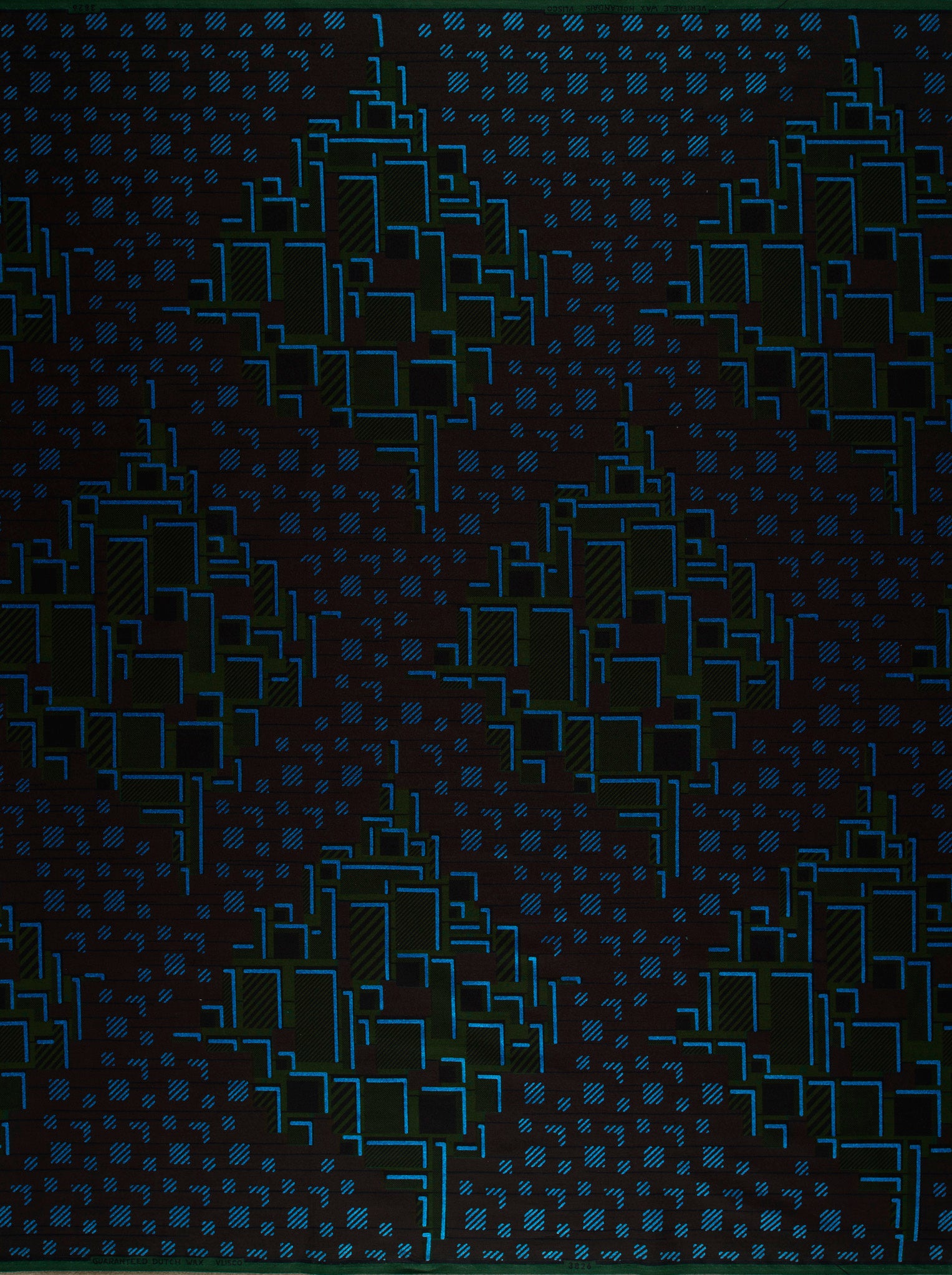 Dark blue digital cityscape pattern sky wax vl03826.172