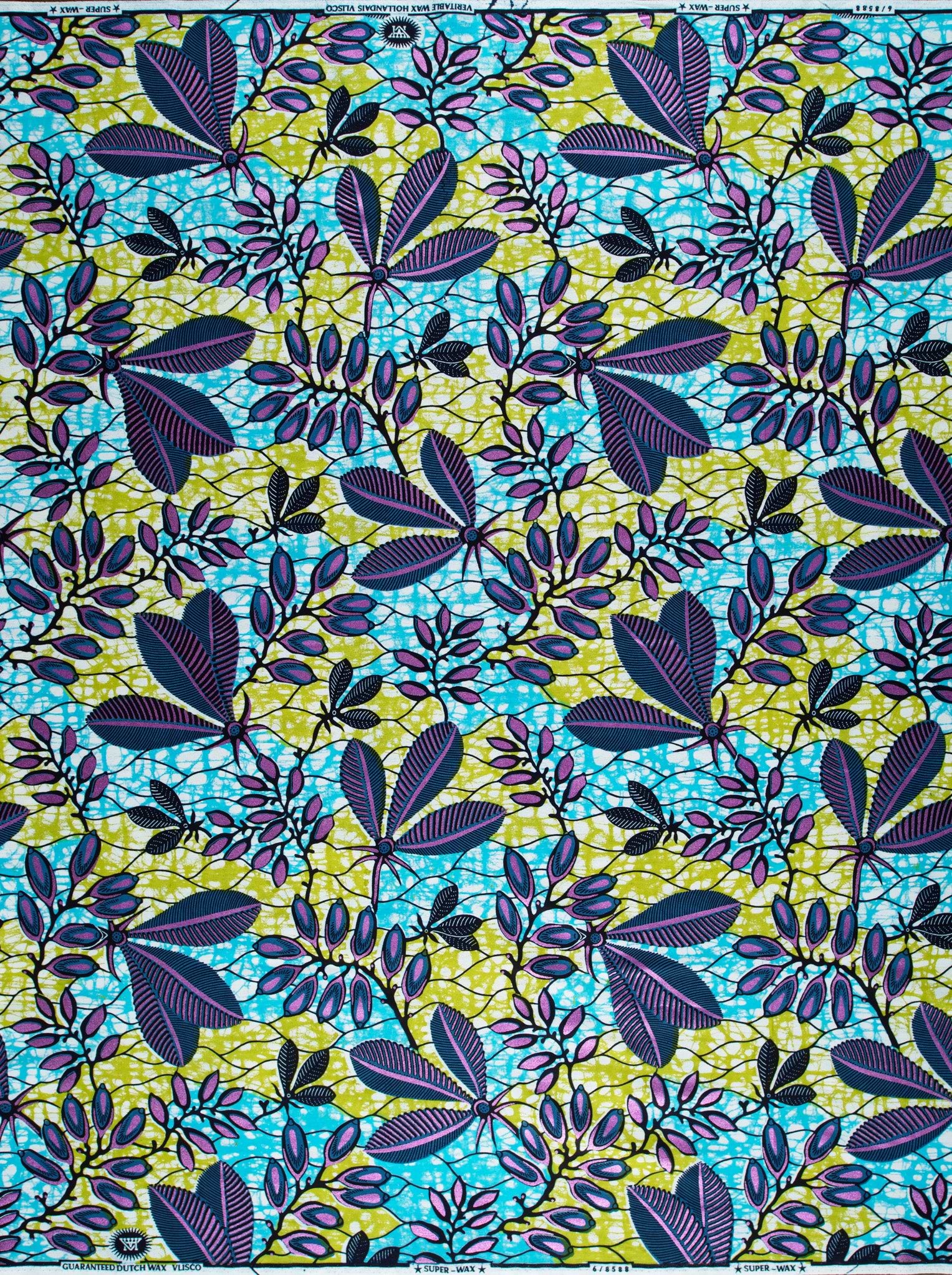 Vibrant african print fabric bold super-wax vl08588.009
