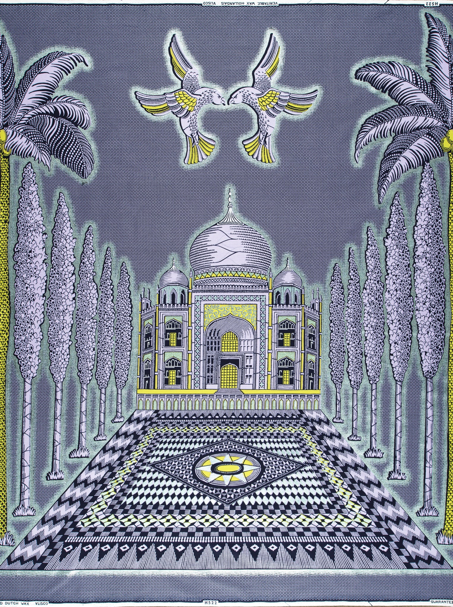 Wax Hollandais | VL0H522.147 | Pastel Green Embellished