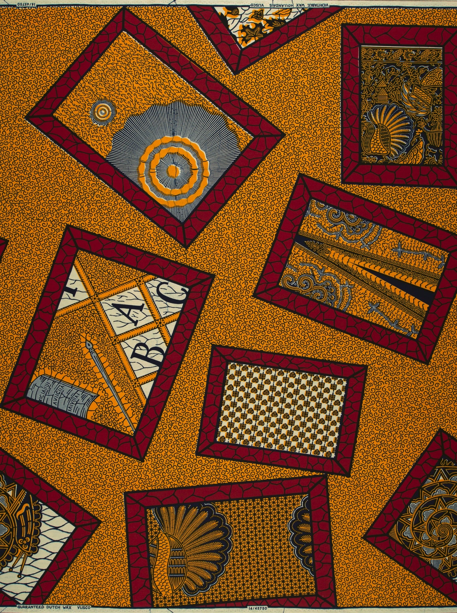 African wax print fabric wax hollandais vl45750.175