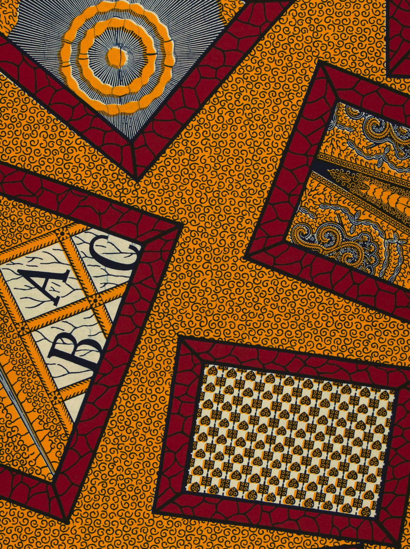 Colorful patterned fabric wax hollandais vl45750.175
