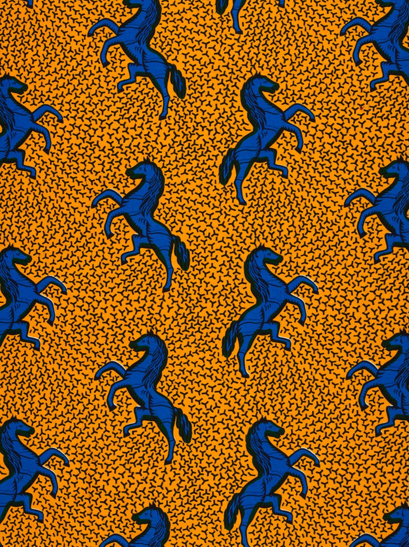 Vibrant orange fabric pattern bold wax hollandais vl53500.113
