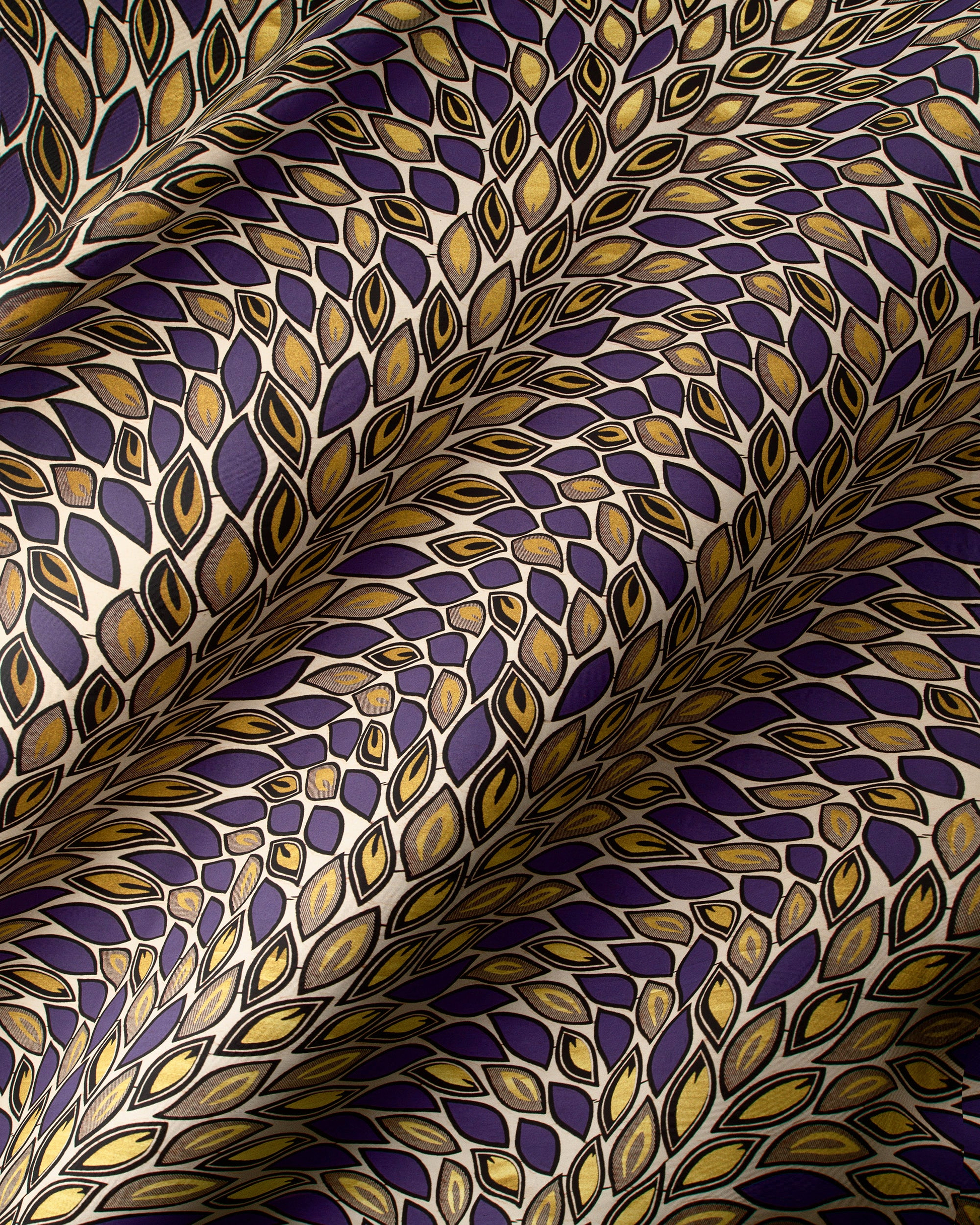 Elegant fabric pattern stylized purple wax hollandais vl80022.009