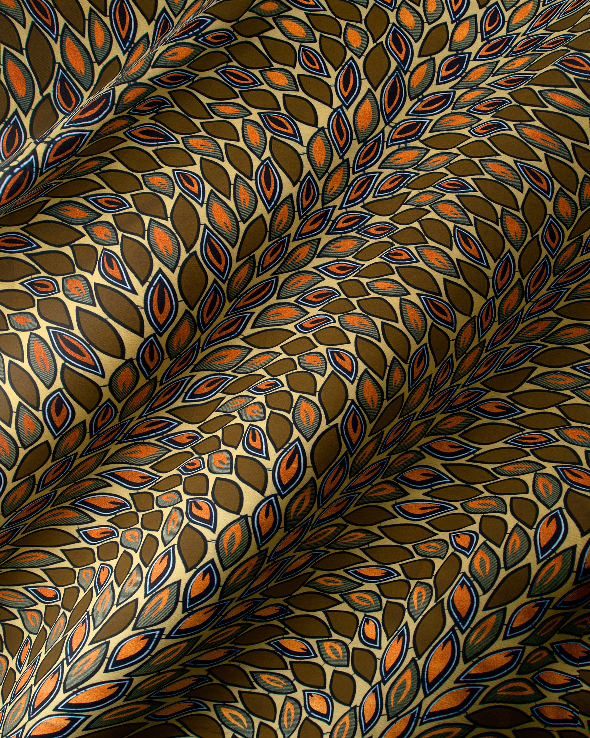 Richly textured fabric pattern stylized wax hollandais vl80022.014