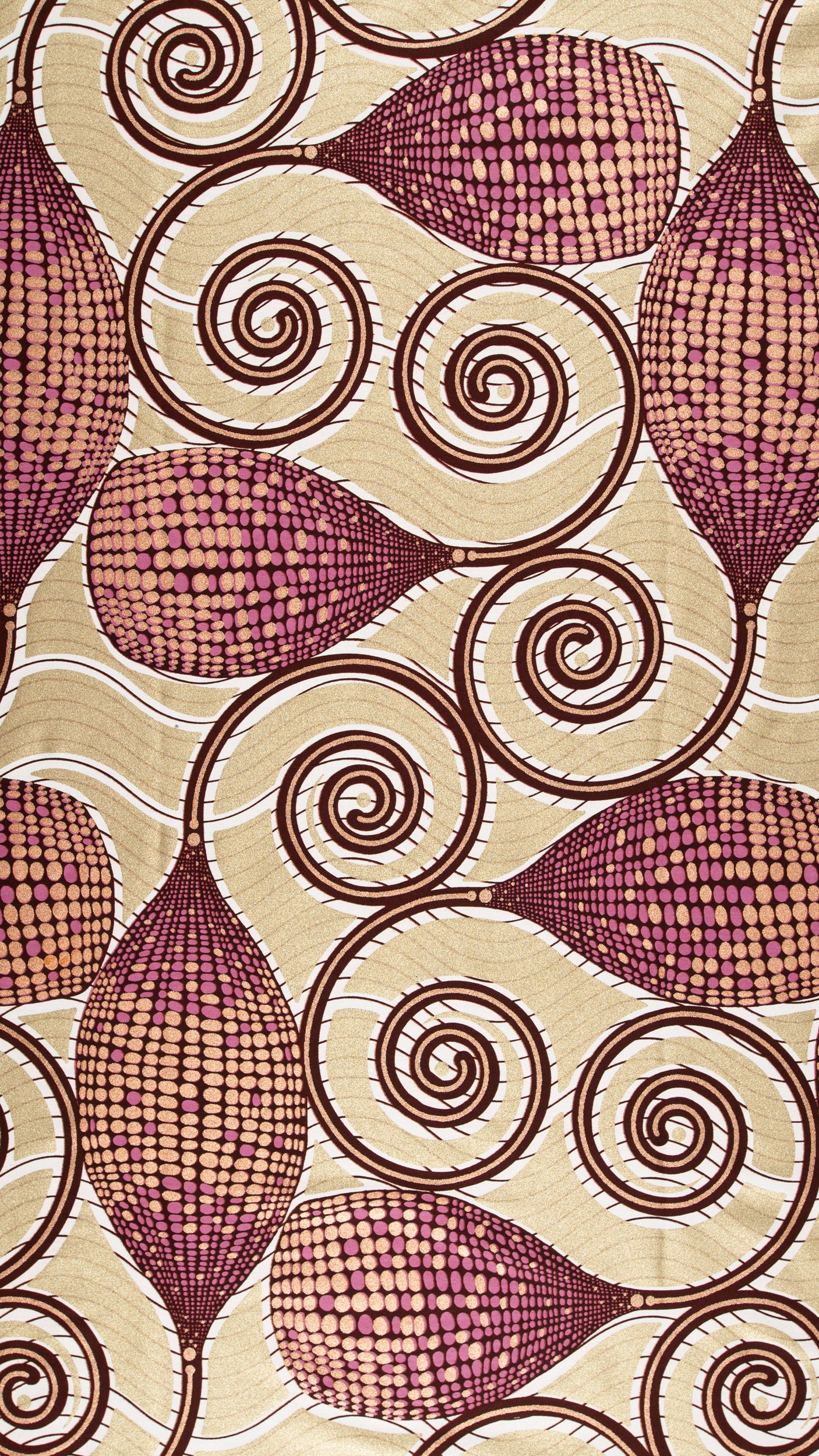 Beige fabric pattern purple brown wax glitterglam vla1230.045