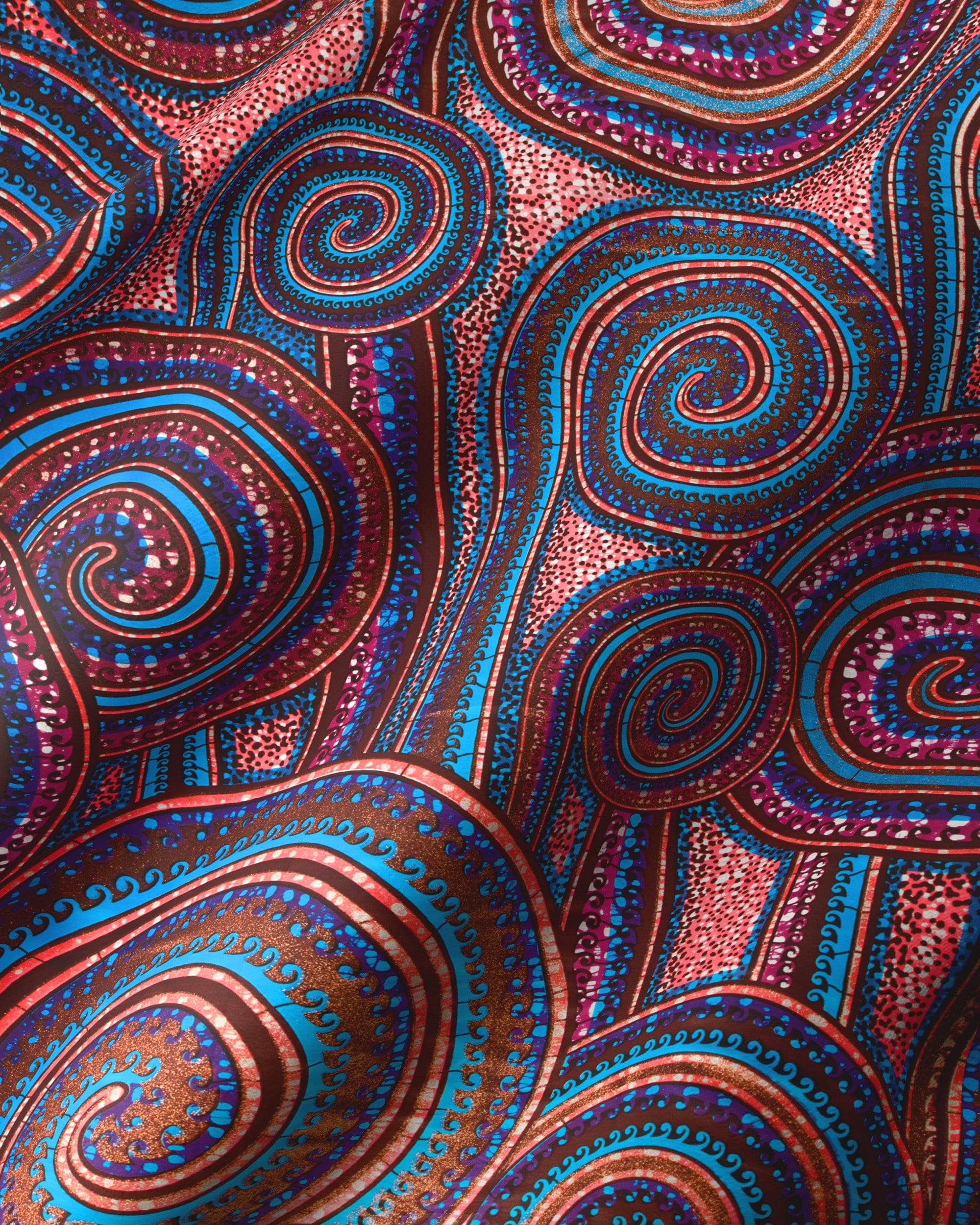 Vibrant fabric paisley patterns rich grand super-wax vls0388.004