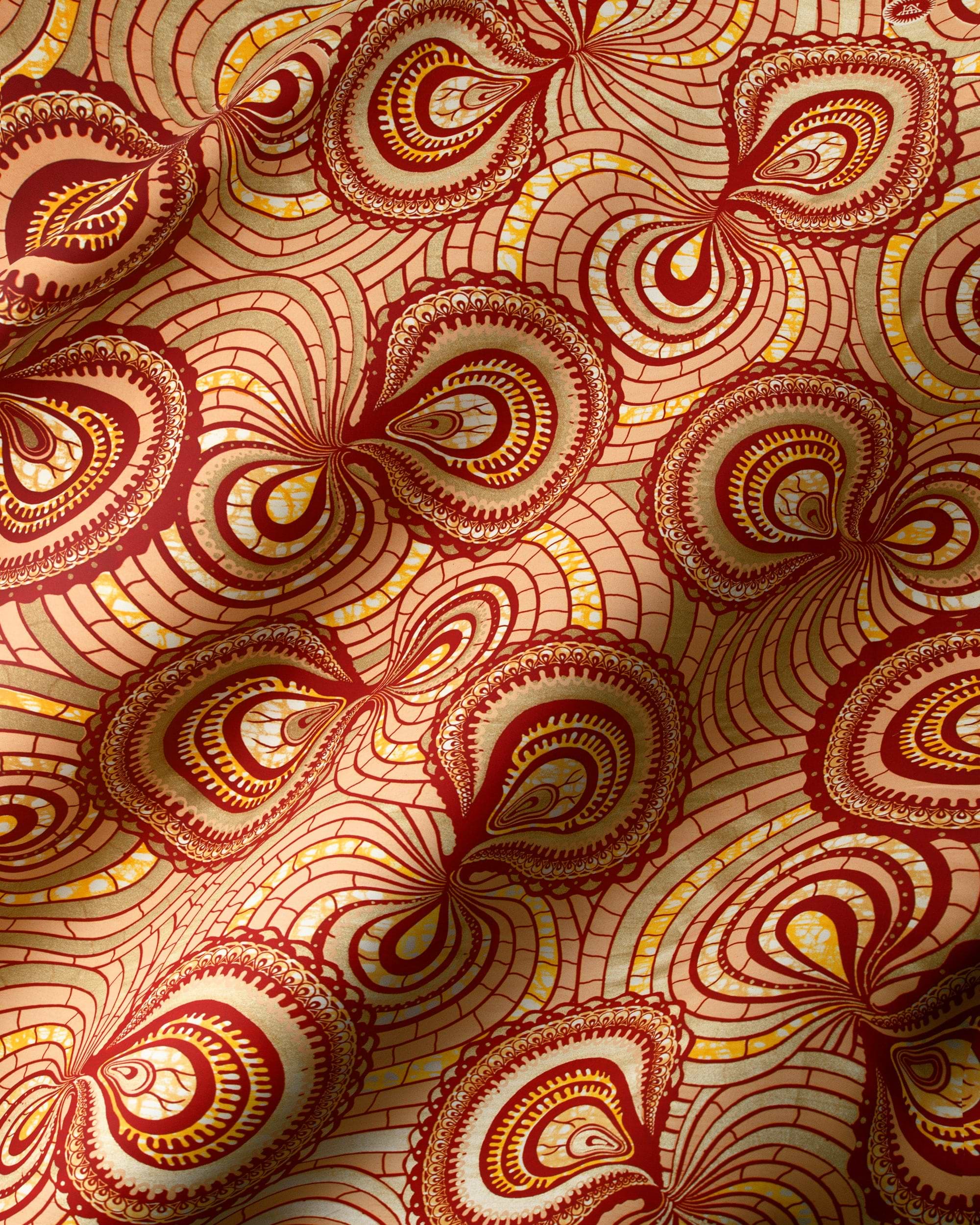 Richly patterned fabric intricate paisley super-wax vls0695.010