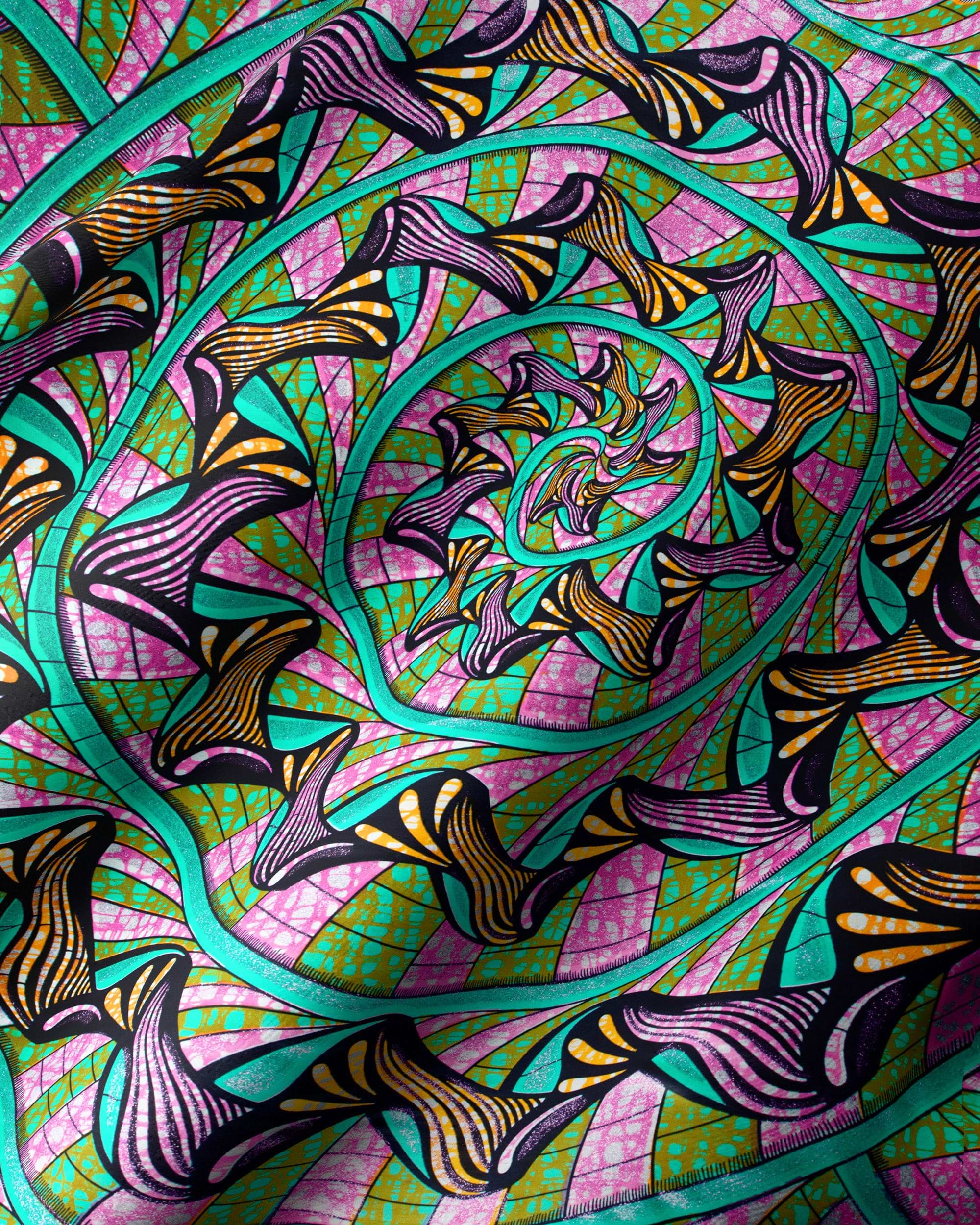 Vibrant fabric bold geometric patterns grand super-wax vls0984.001