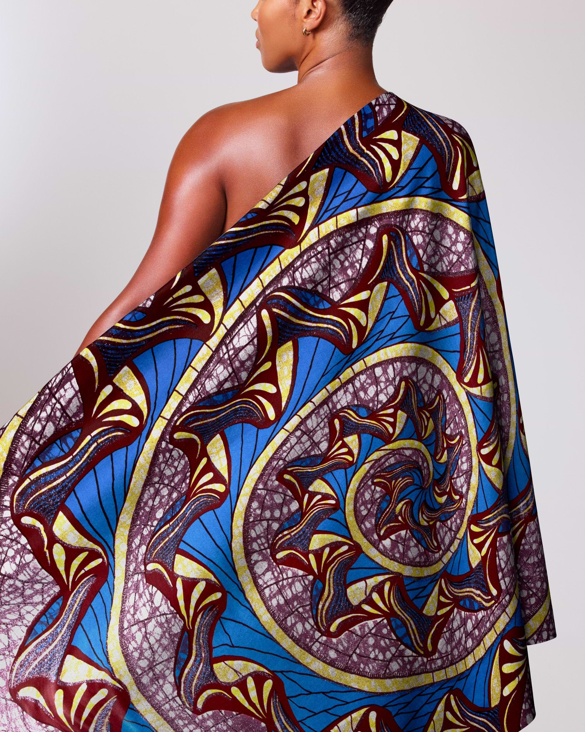 Vibrant blue maroon gold patterned grand super-wax vls0984.006