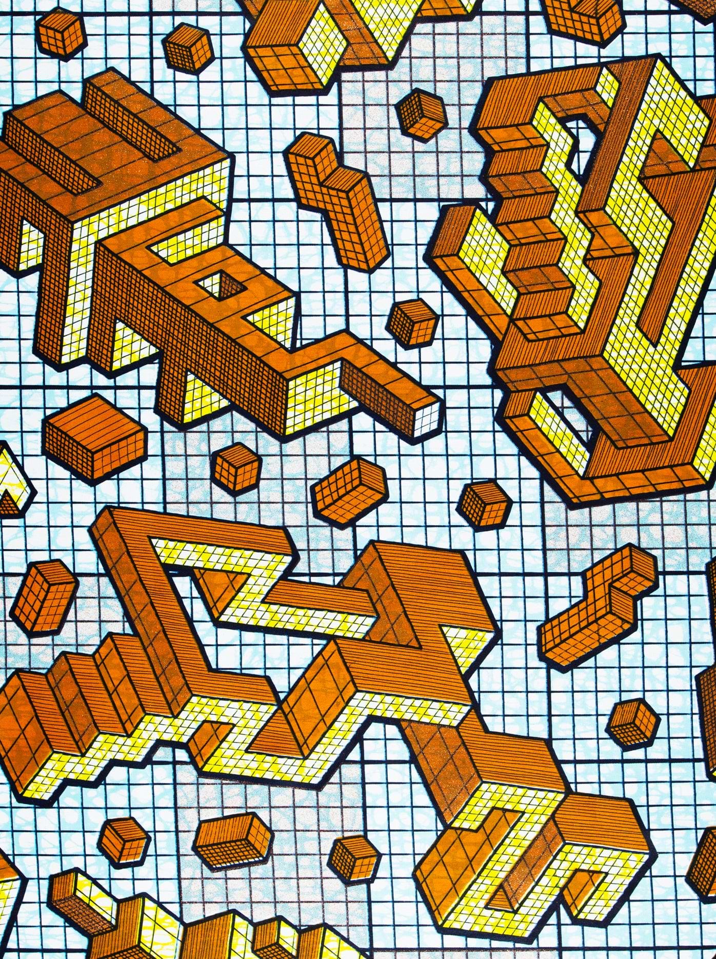 Isometric geometric pattern grand super-wax vls1120.010