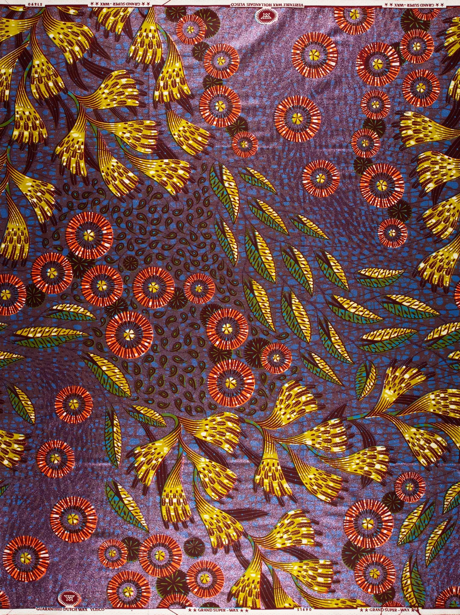 Vibrant african print fabric bold grand super-wax vls1690.003