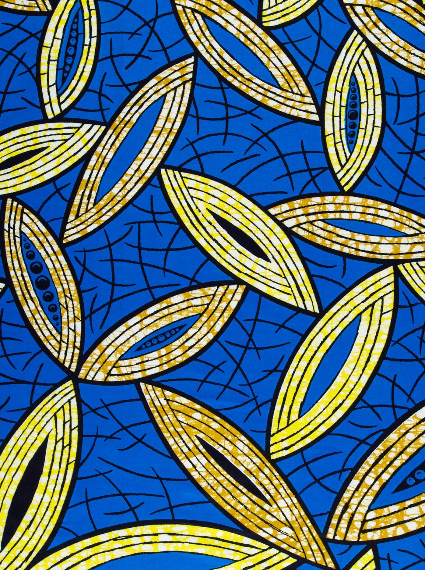 Vibrant blue fabric adorned bold super-wax vls1884.001