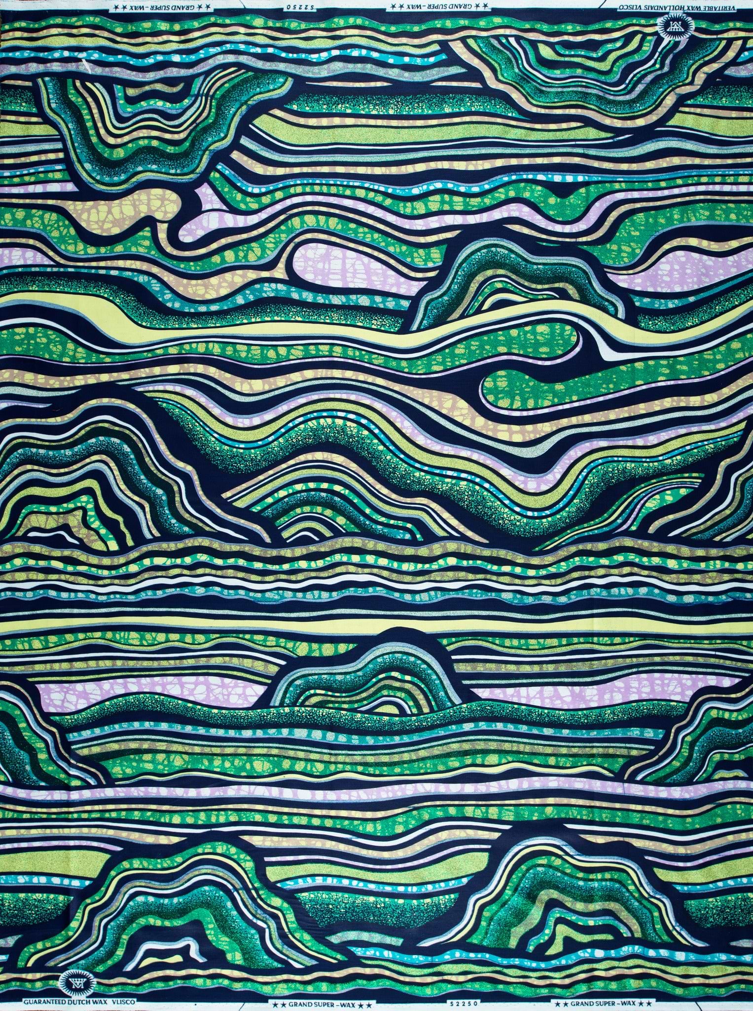 Vibrant green yellow purple wavy grand super-wax vls2250.008