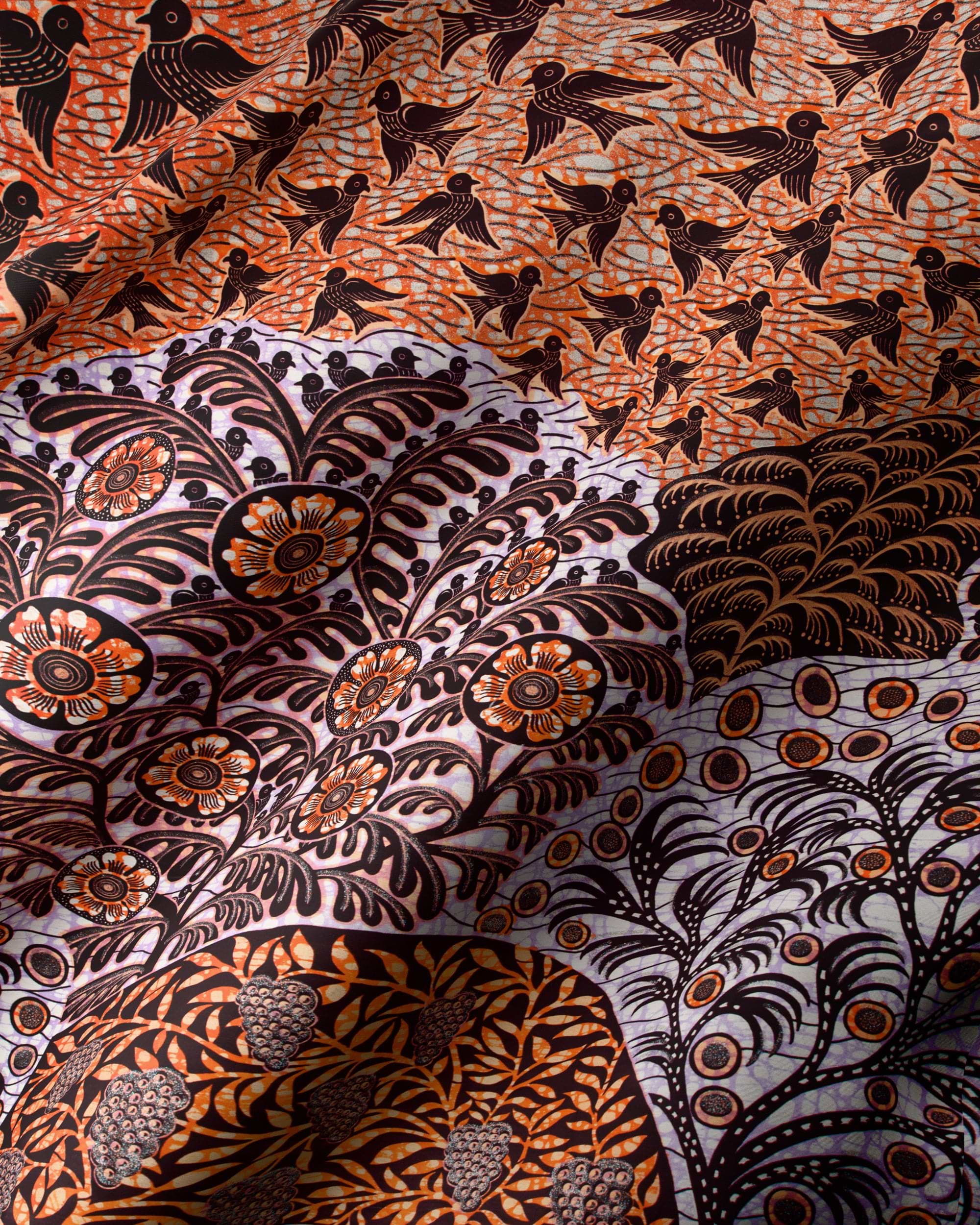 Grand Super-wax | Vls2358.011 | Blue-copper Shine – Vlisco