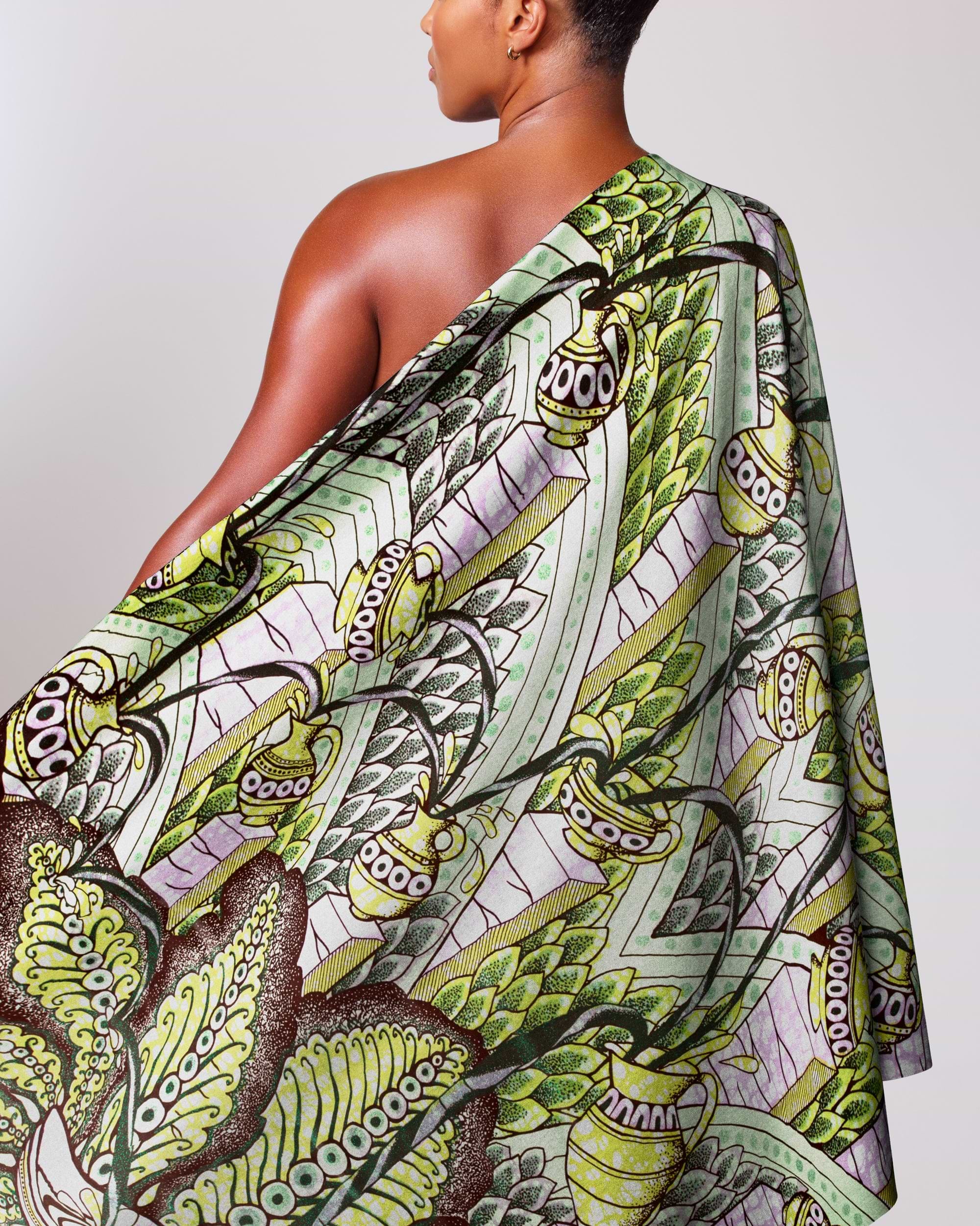 Grand Super-Wax | VLS2816.001 | Green Glitter Embellished