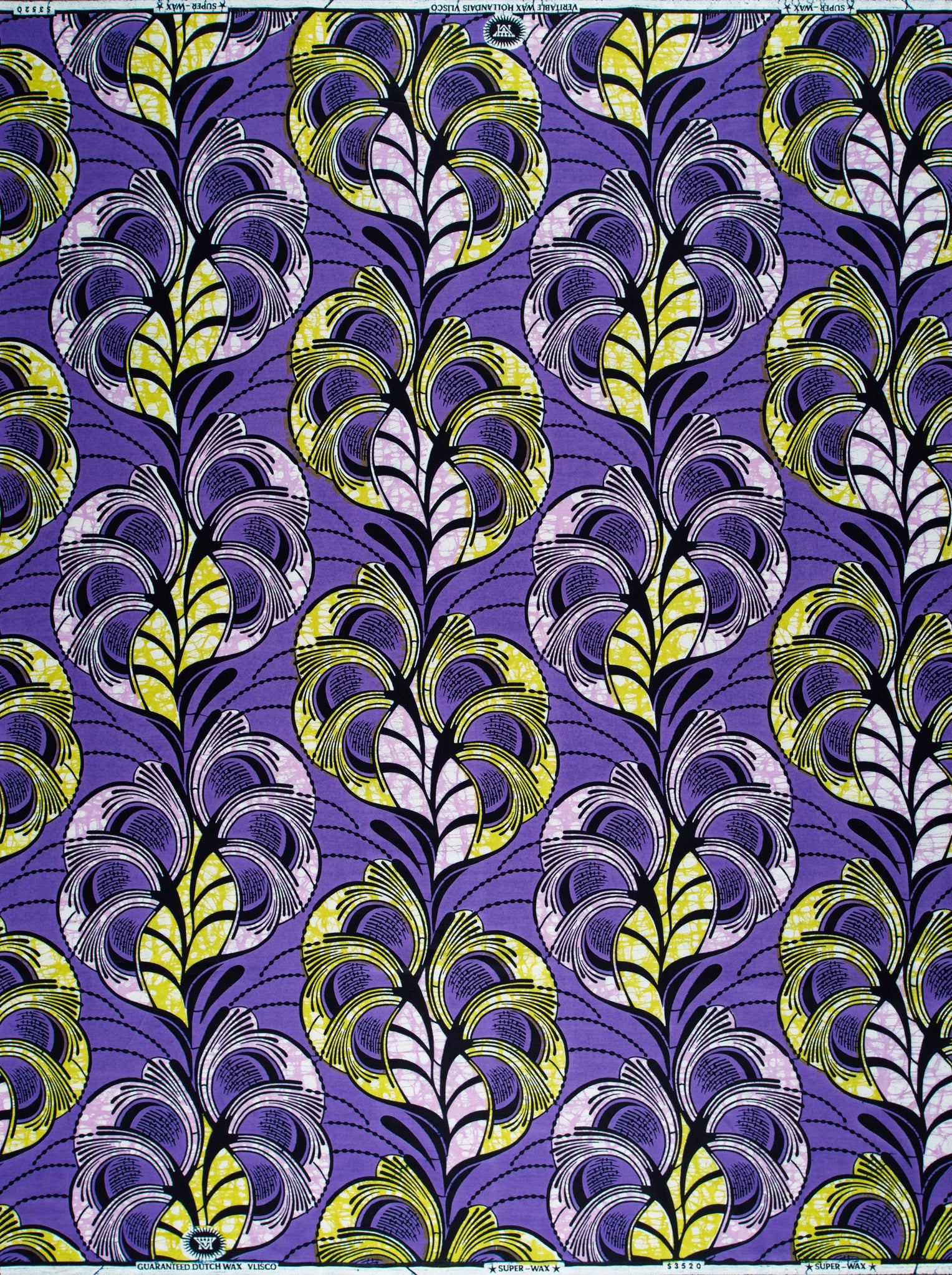 Vibrant purple fabric bold patterns super-wax vls3520.003